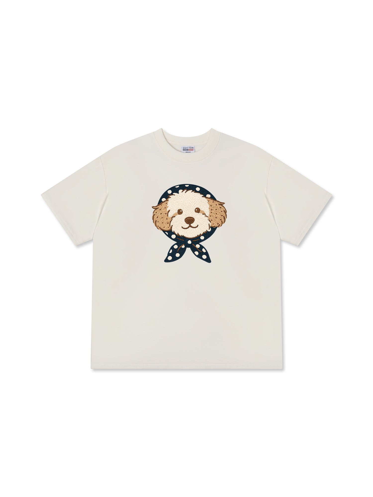 Áo Thun Relaxed Fit Winter Cute Puppy
