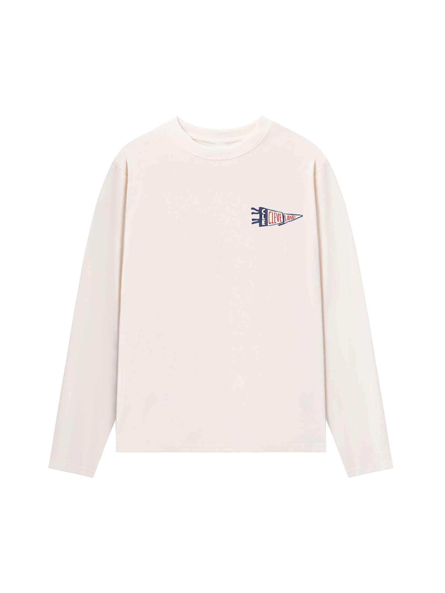 Áo Thun Dài Tay Baseball Cleve Land