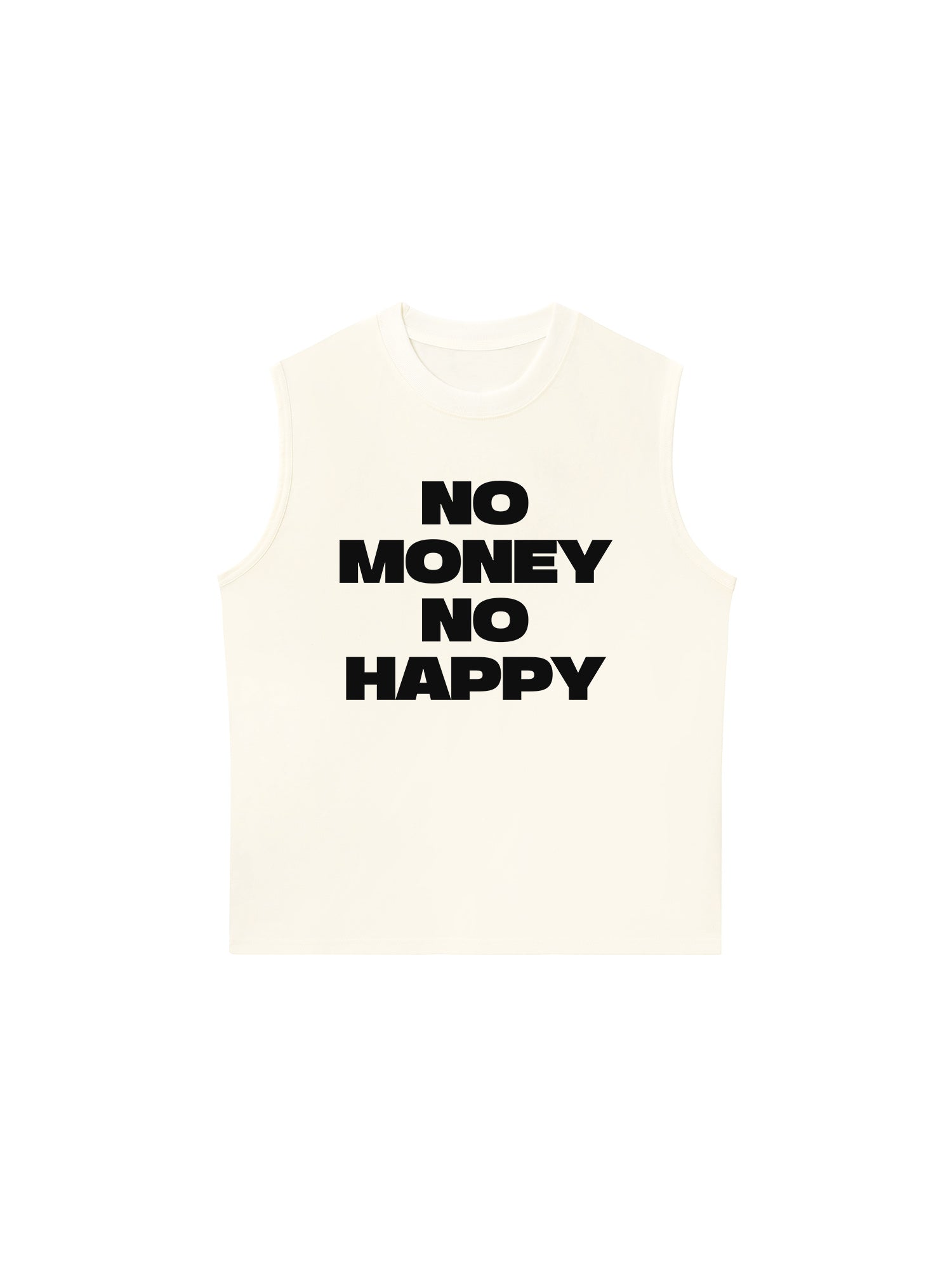 Áo Ba Lỗ Relaxed Fit No Money No Happy