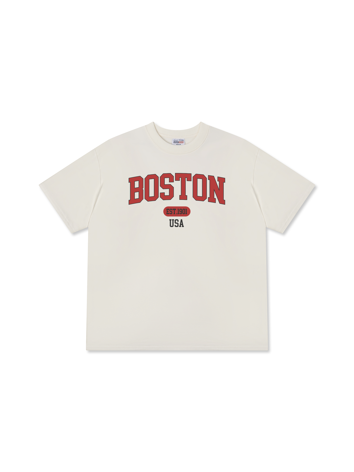 Áo Thun Relaxed Fit Baseball Collage Boston