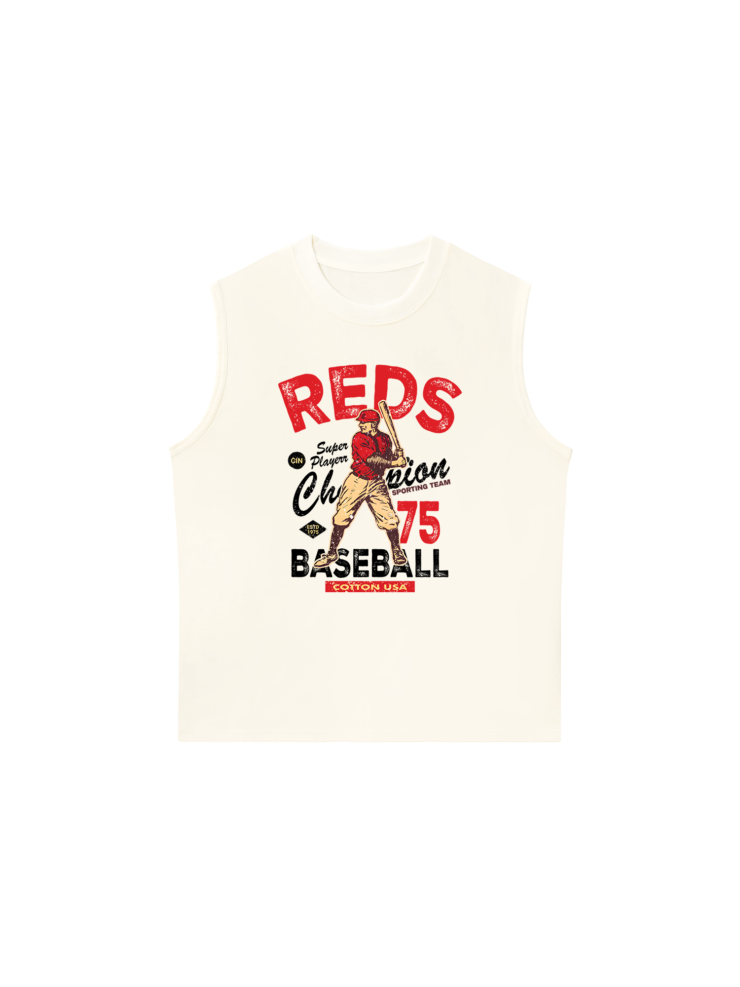 Áo Ba Lỗ Relaxed Fit Baseball Super Player
