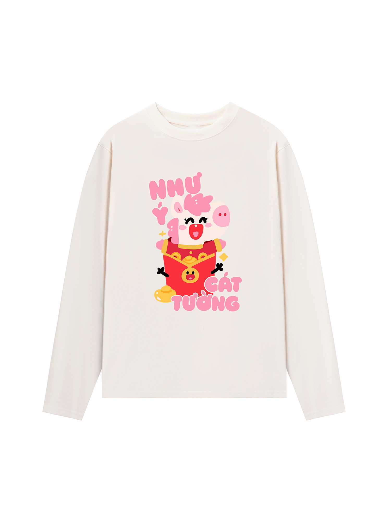 Áo Thun Dài Tay Như Ý Cát Tường