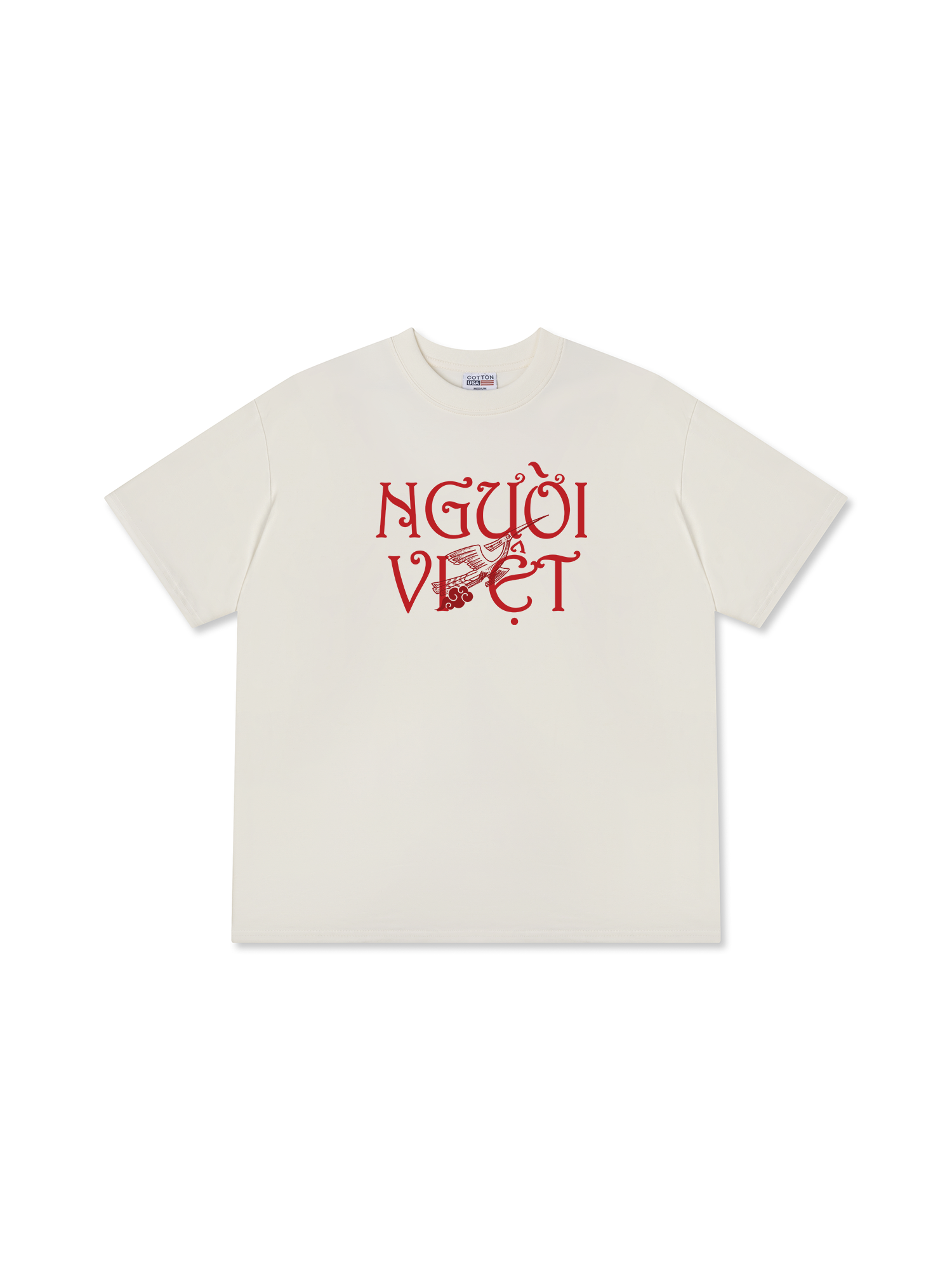 Áo Thun Relaxed Fit Việt Nam Người Việt - Máu Đỏ Da Vàng