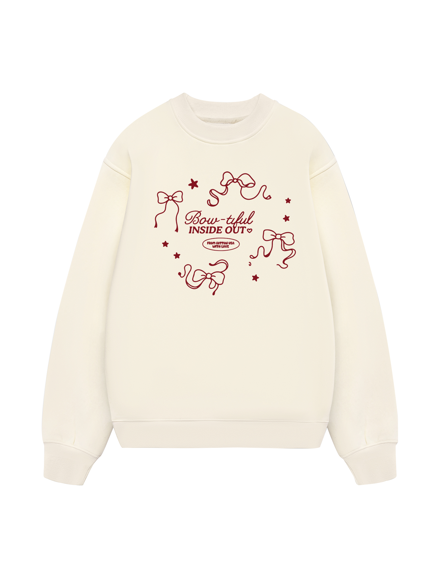 Cute Red Bow Sweater