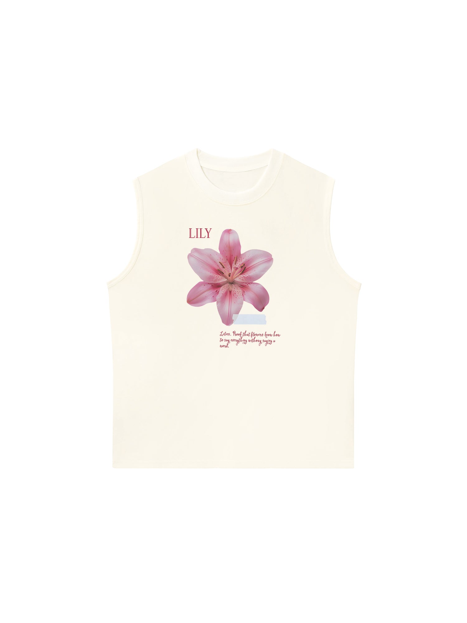 Áo Ba Lỗ Relaxed Fit Floral Lily_s language