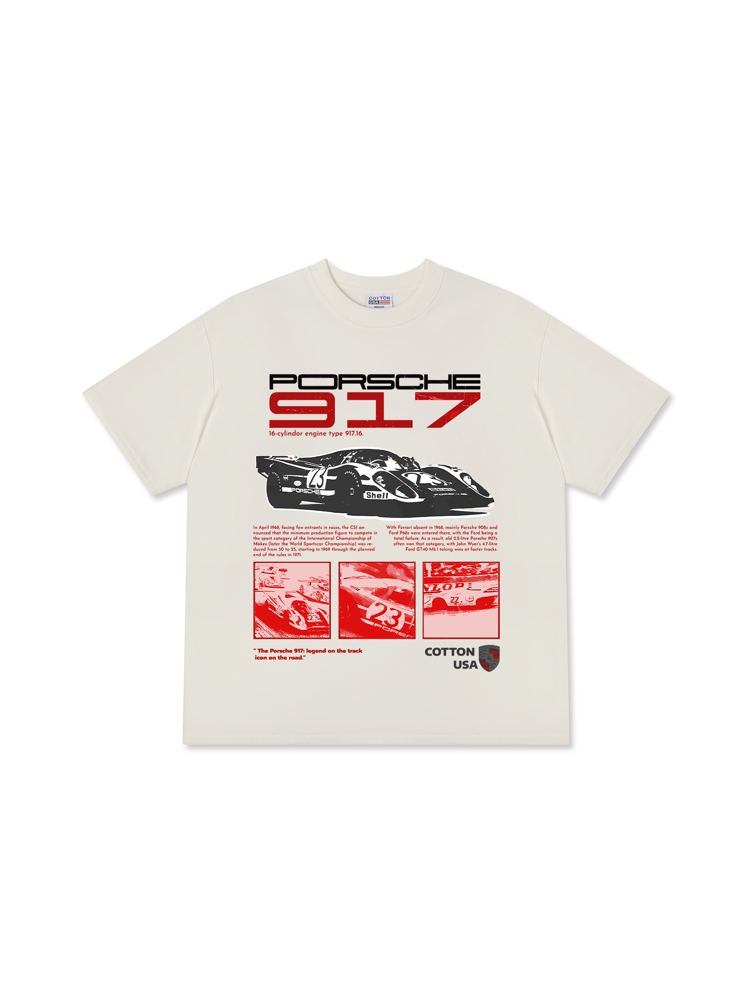 Áo Thun Relaxed Fit Porsche 917 16-Cylindor