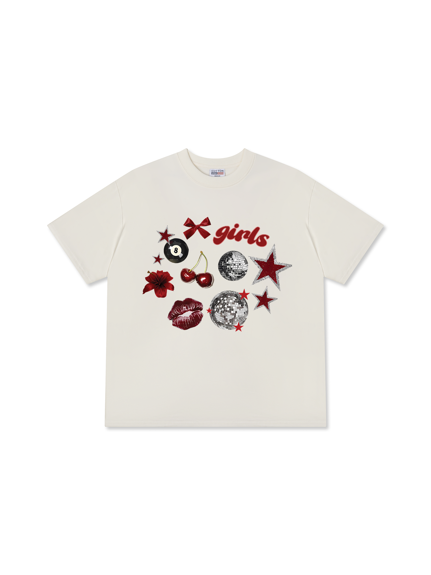 Áo Thun Relaxed Fit Cherry Girls