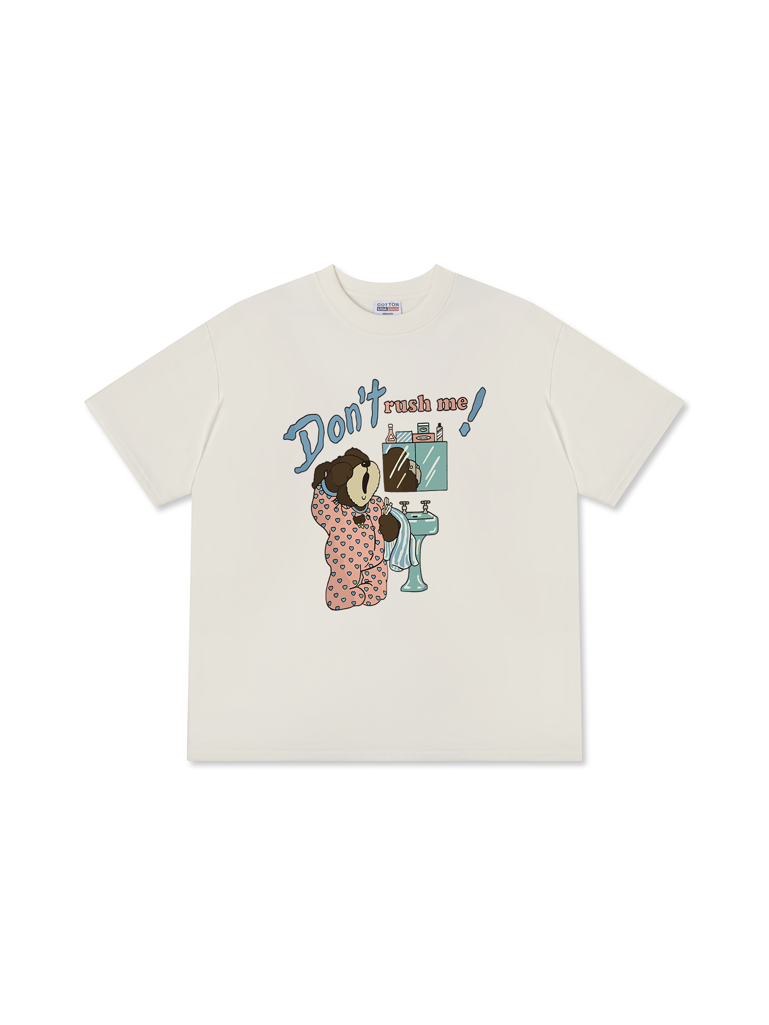 Áo Thun Relaxed Fit Soft Paw Don't Rush Me