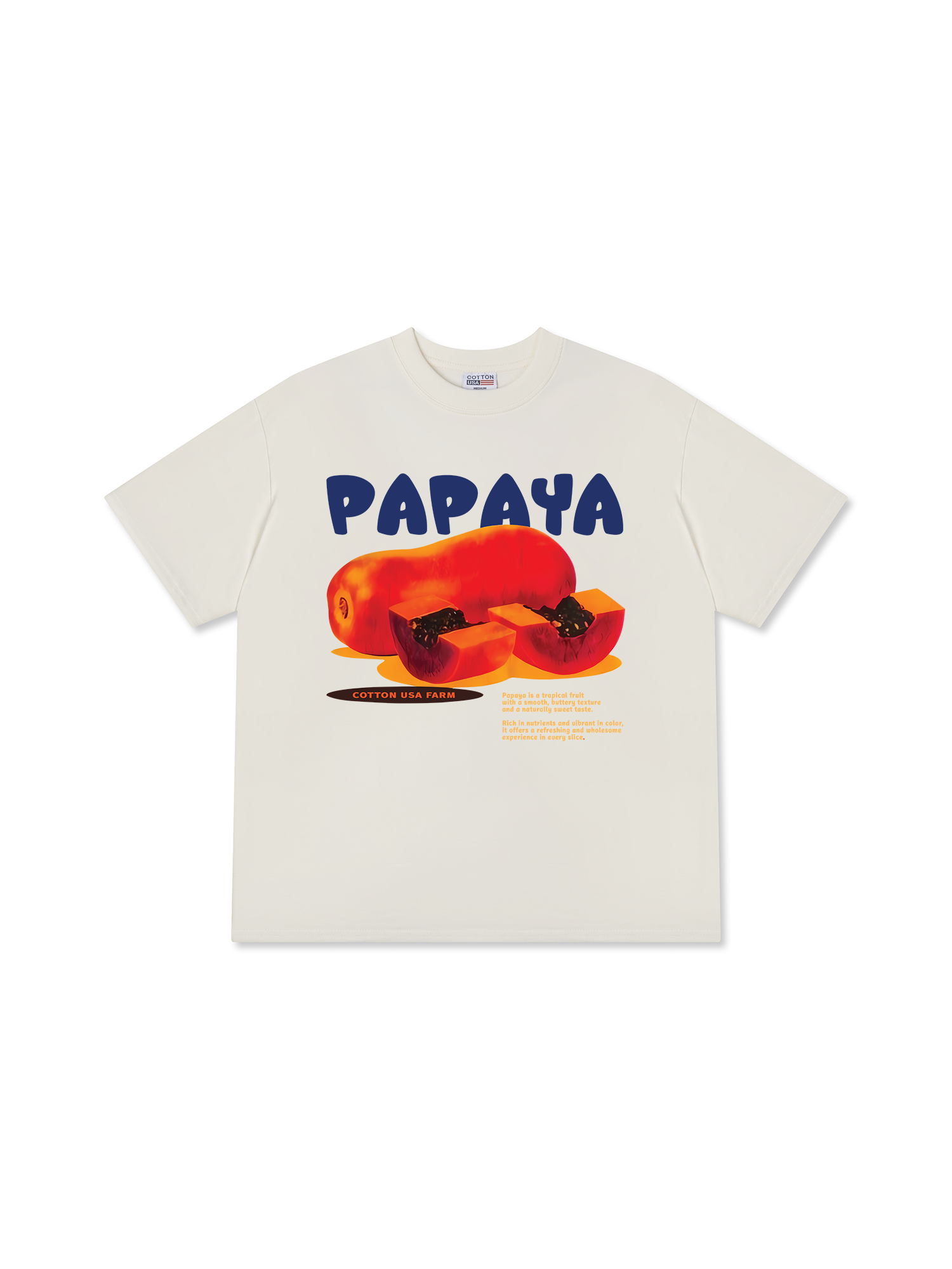 Áo Thun Relaxed Fit Papaya