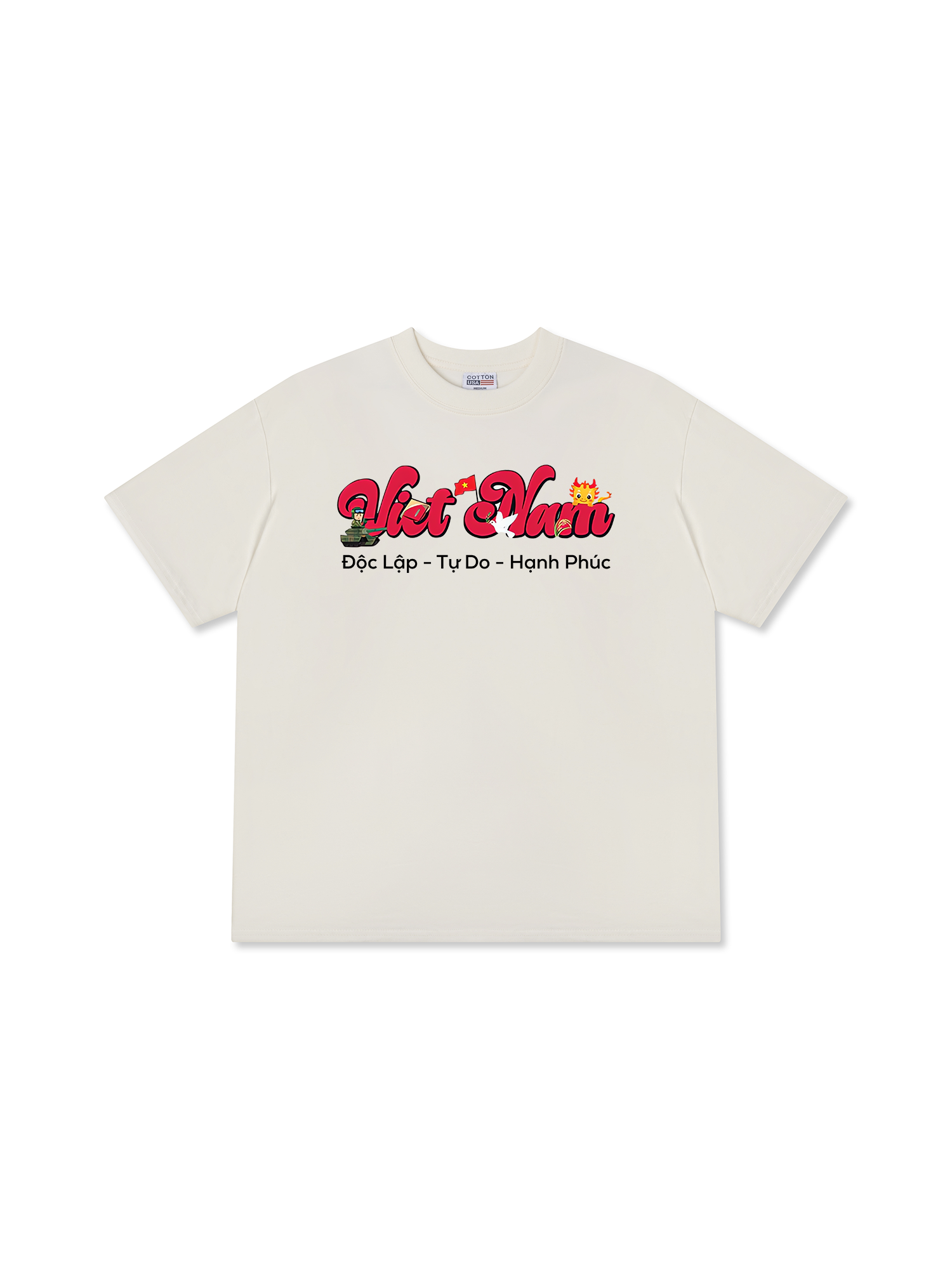 Áo Thun Relaxed Fit Việt Nam Tự Do