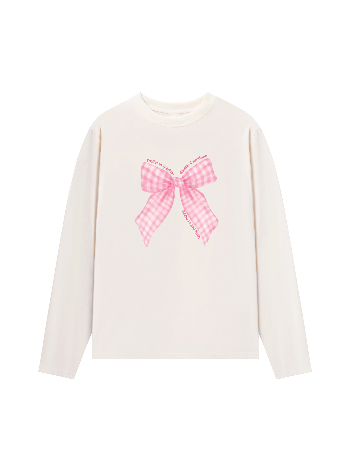 Áo Thun Dài Tay Pink Ribbon