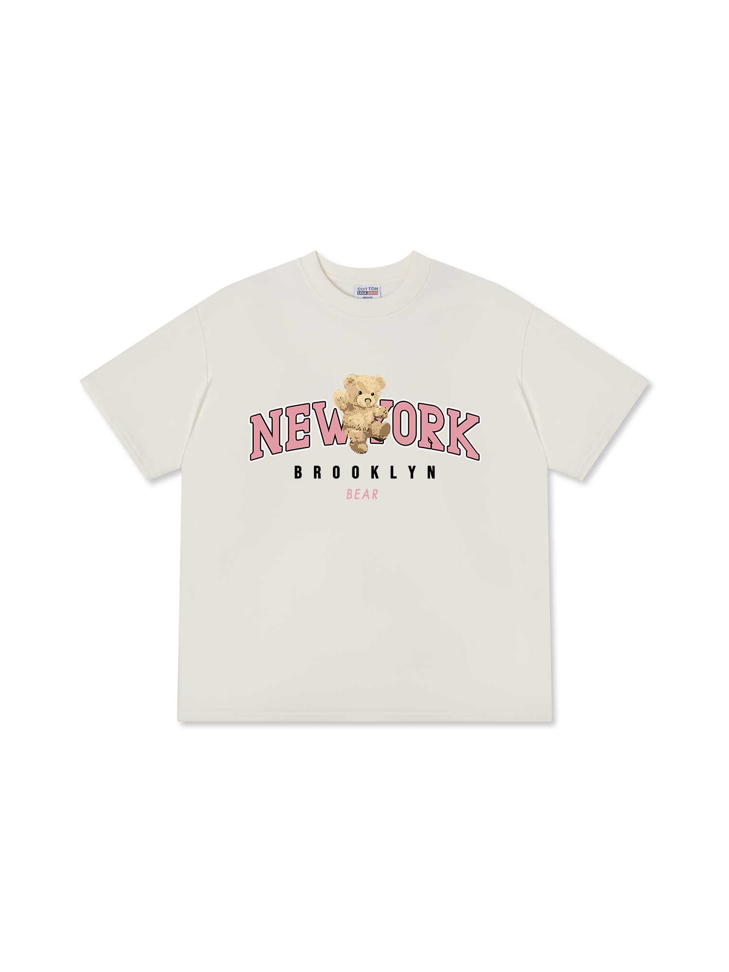 Áo Thun Relaxed Fit Ciry Pink New York Bear