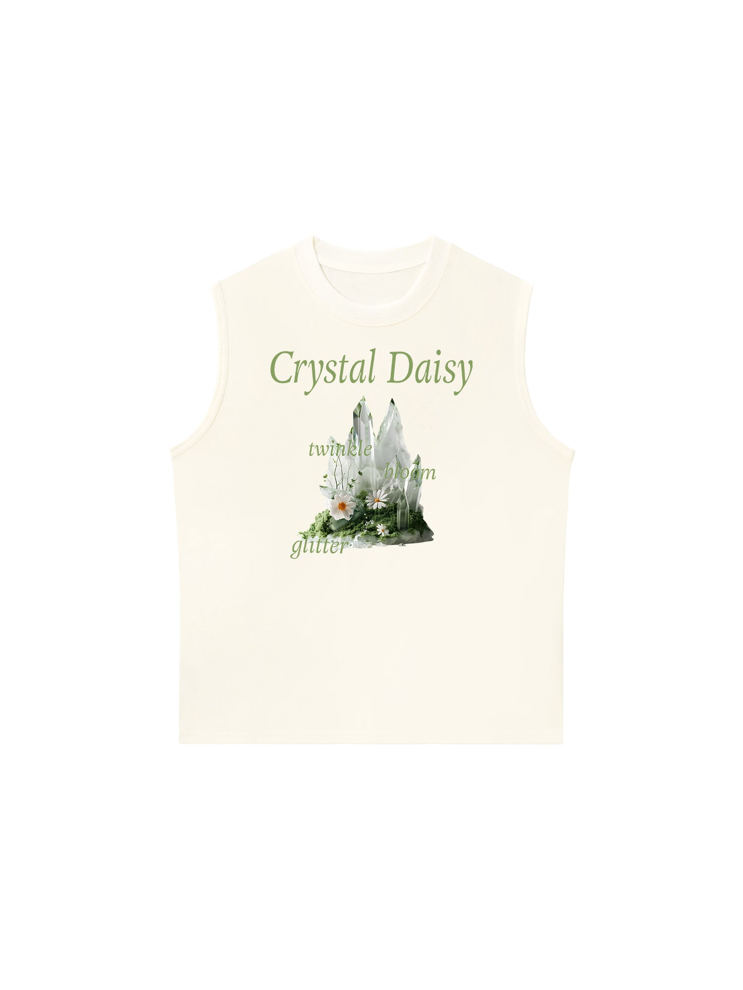 Áo Ba Lỗ Relaxed Fit Floral Crytsal Daisy