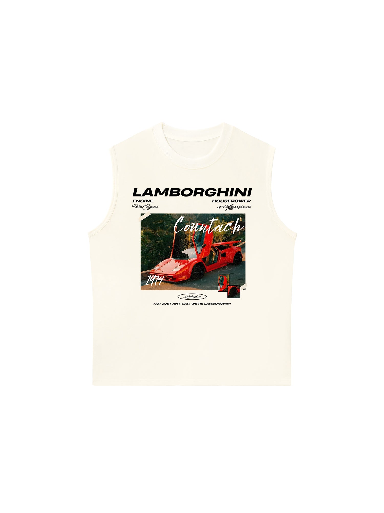 Áo Ba Lỗ Relaxed Fit Lamborghini Red Countach
