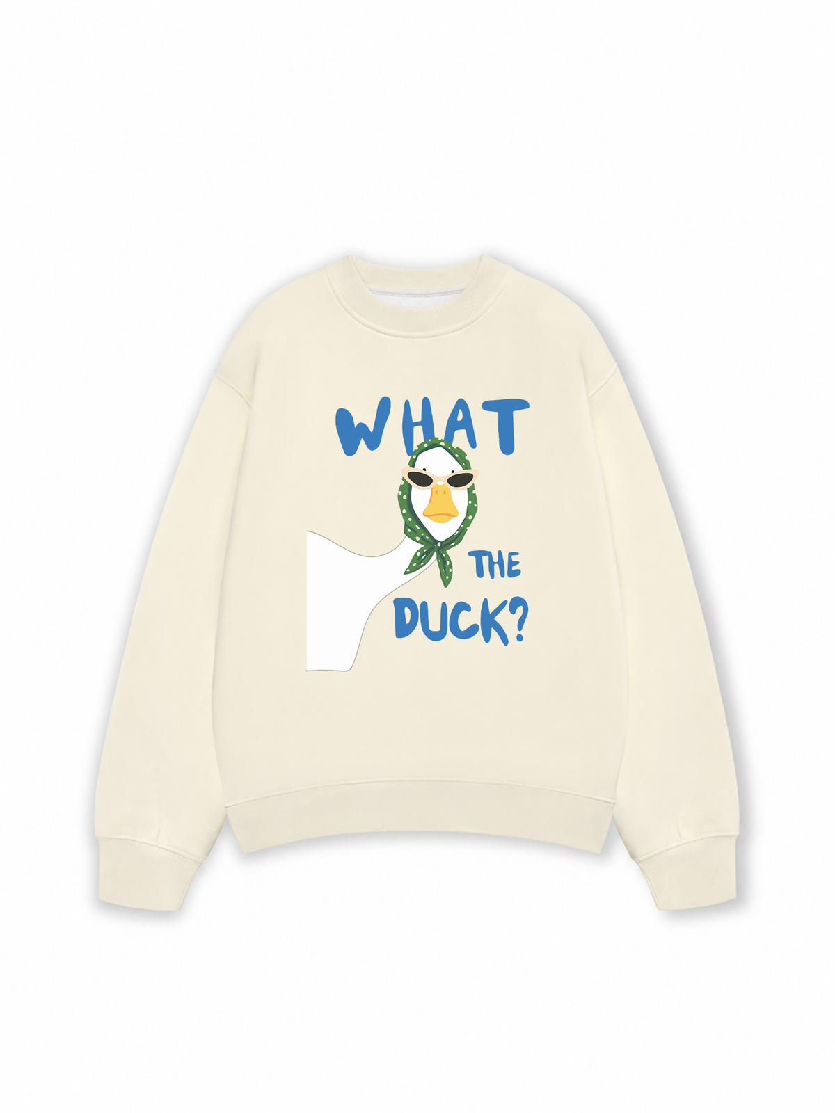 Áo Sweater Nỉ Hai Da Farm What The Duck
