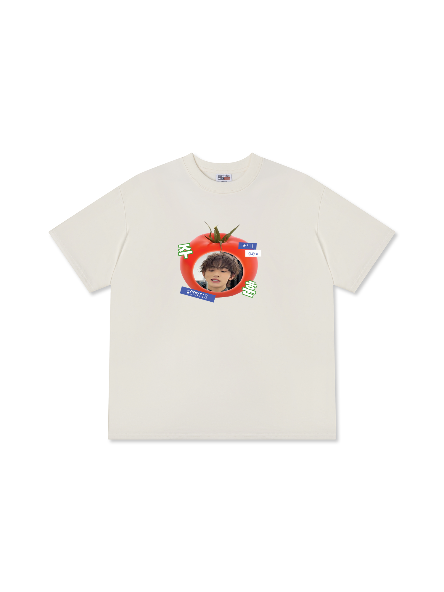 Áo Thun Relaxed Fit Idols Cortis Seonghyeon Tomato