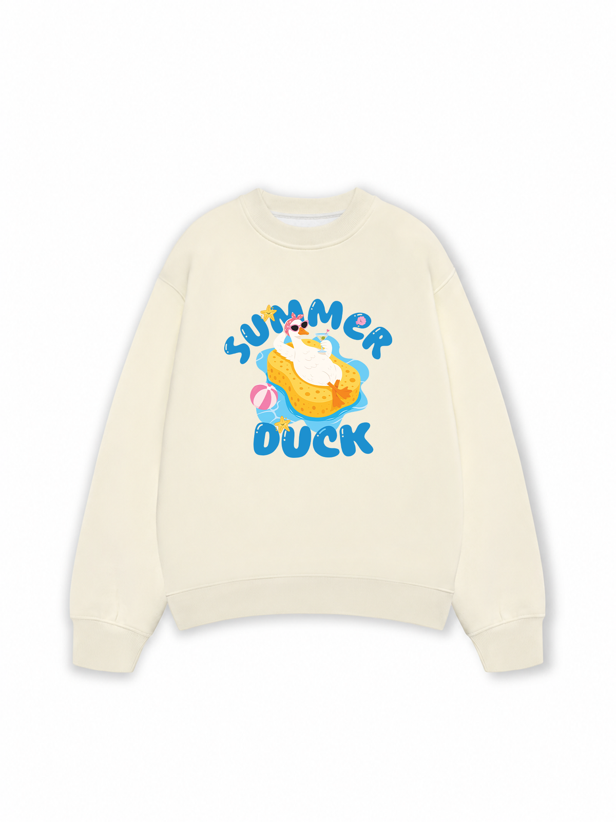 Áo Sweater Nỉ Hai Da Farm Summer Duck