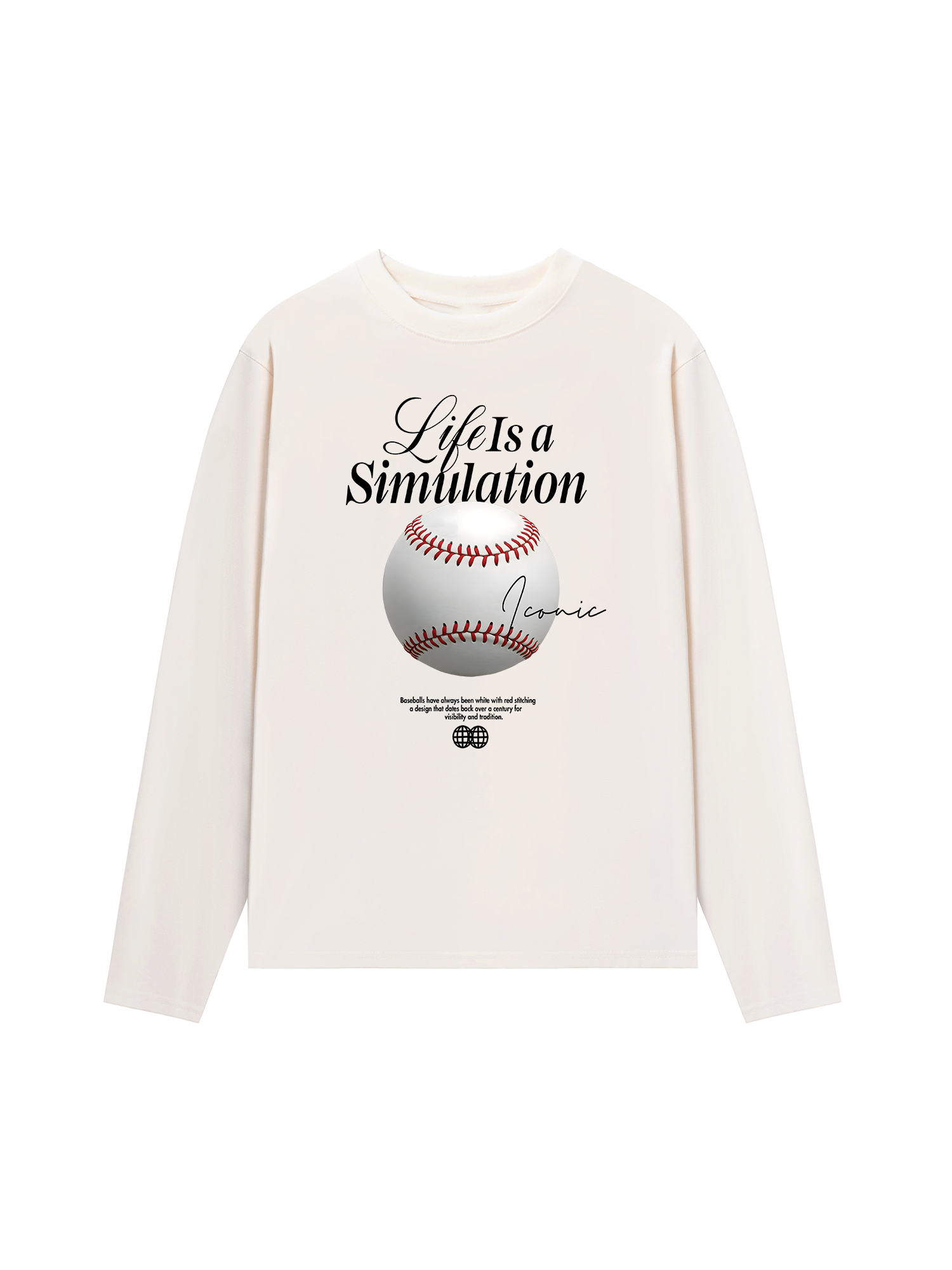 Áo Thun Dài Tay Baseball Simulation