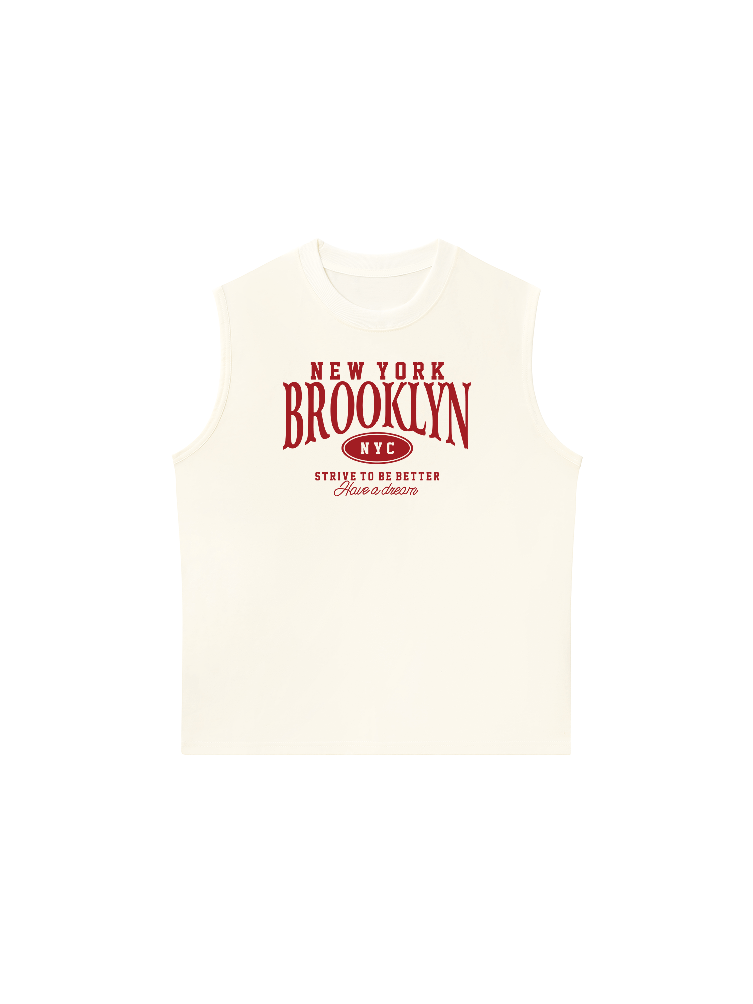Áo Ba Lỗ Relaxed Fit New York Brooklyn