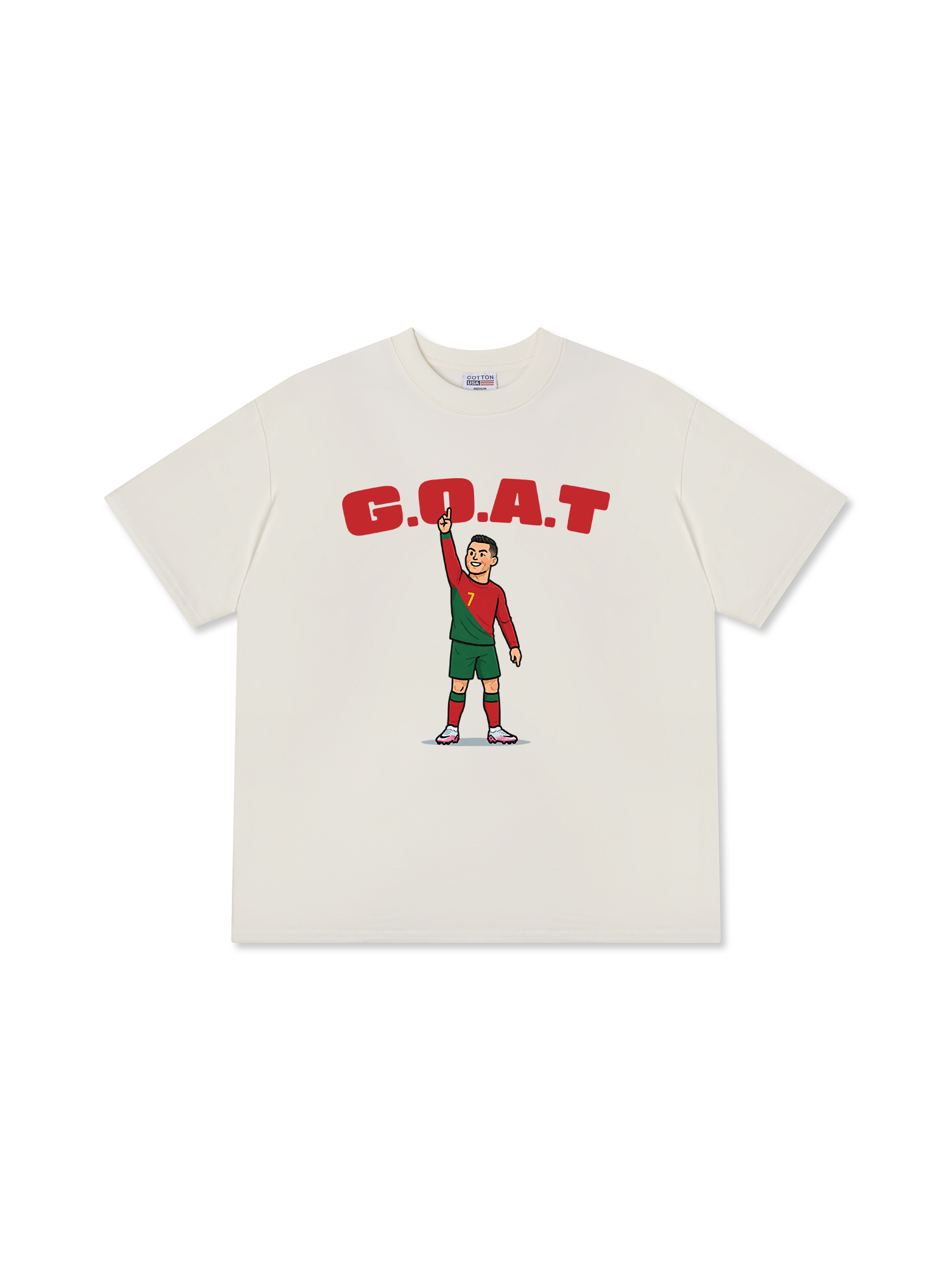 Áo Thun Relaxed Fit Soccer 7 G.O.A.T