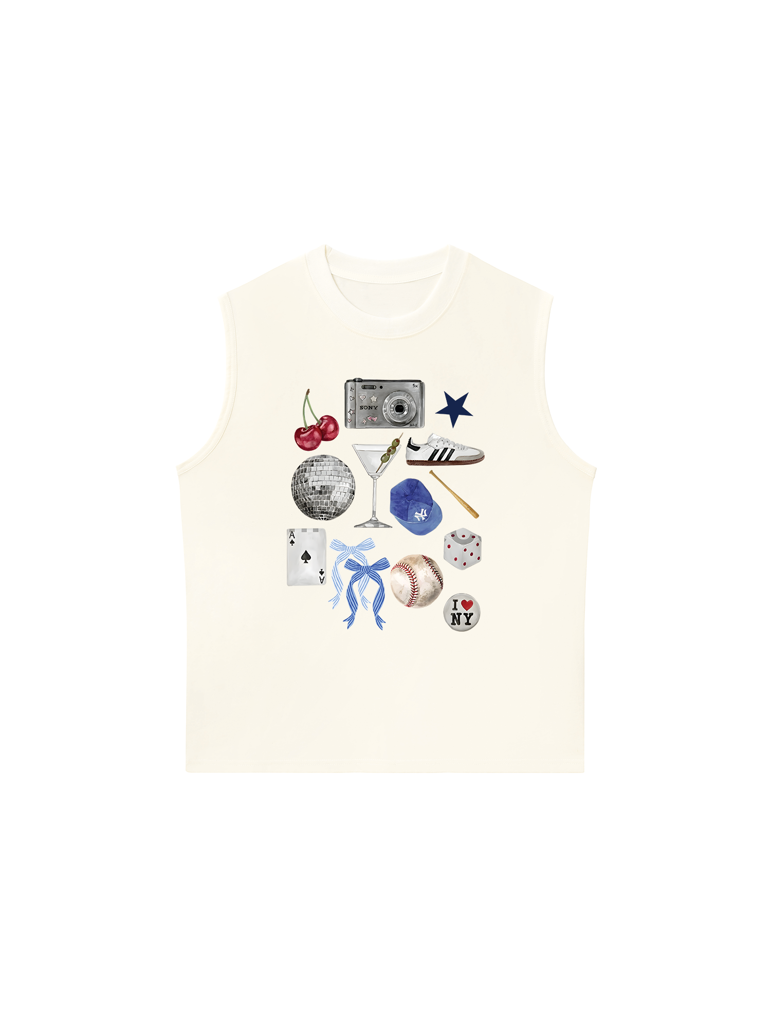 Áo Ba Lỗ Relaxed Fit Baseball Cute Things