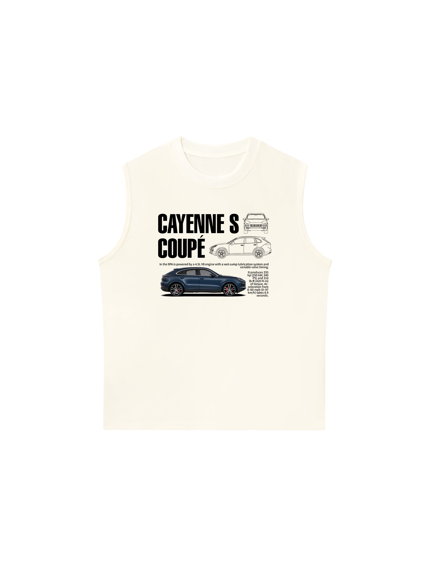 Áo Ba Lỗ Relaxed Fit Porsche Cayenne S Coupe Classic