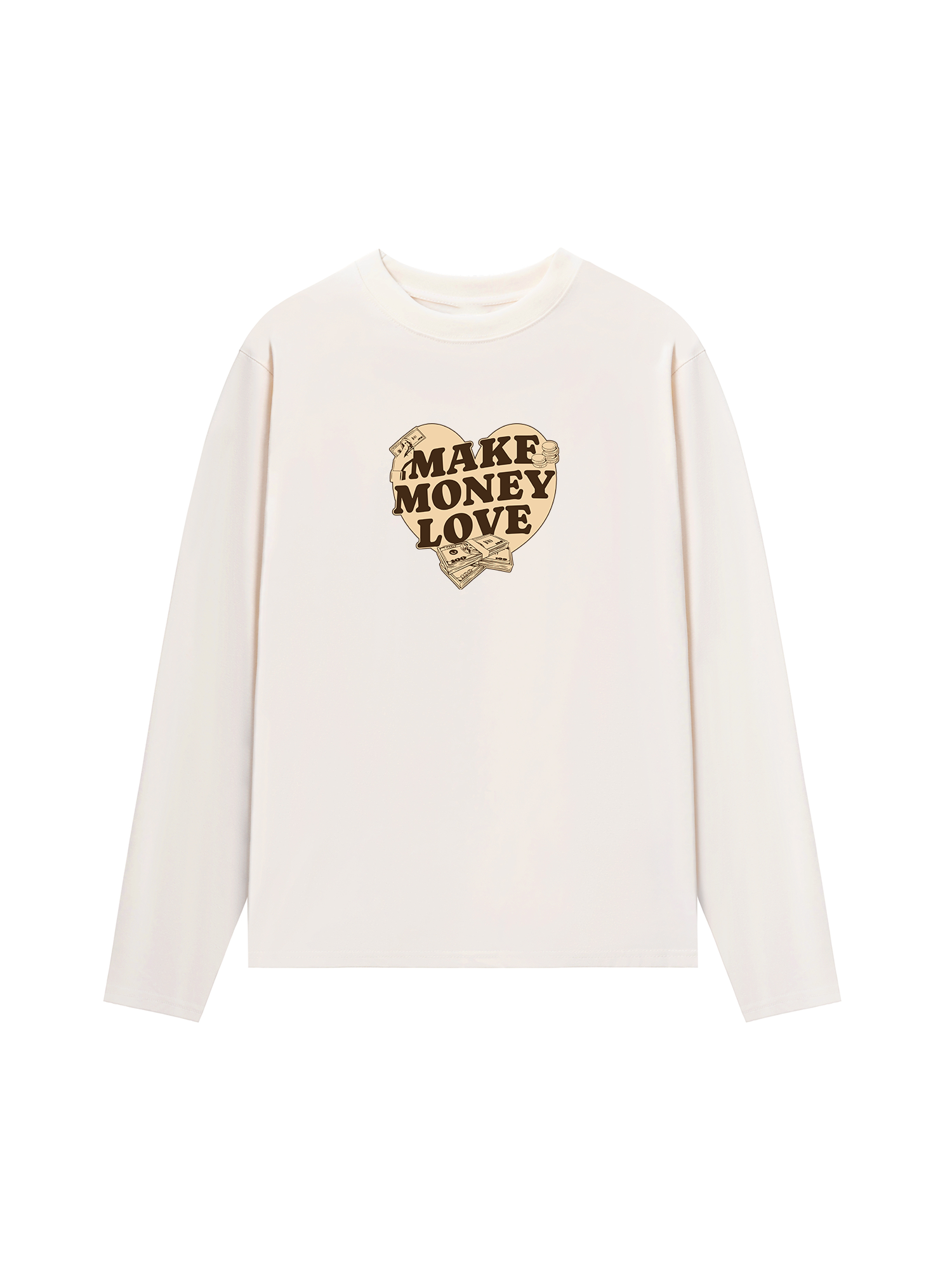 Áo Thun Dài Tay Money Make Money Love