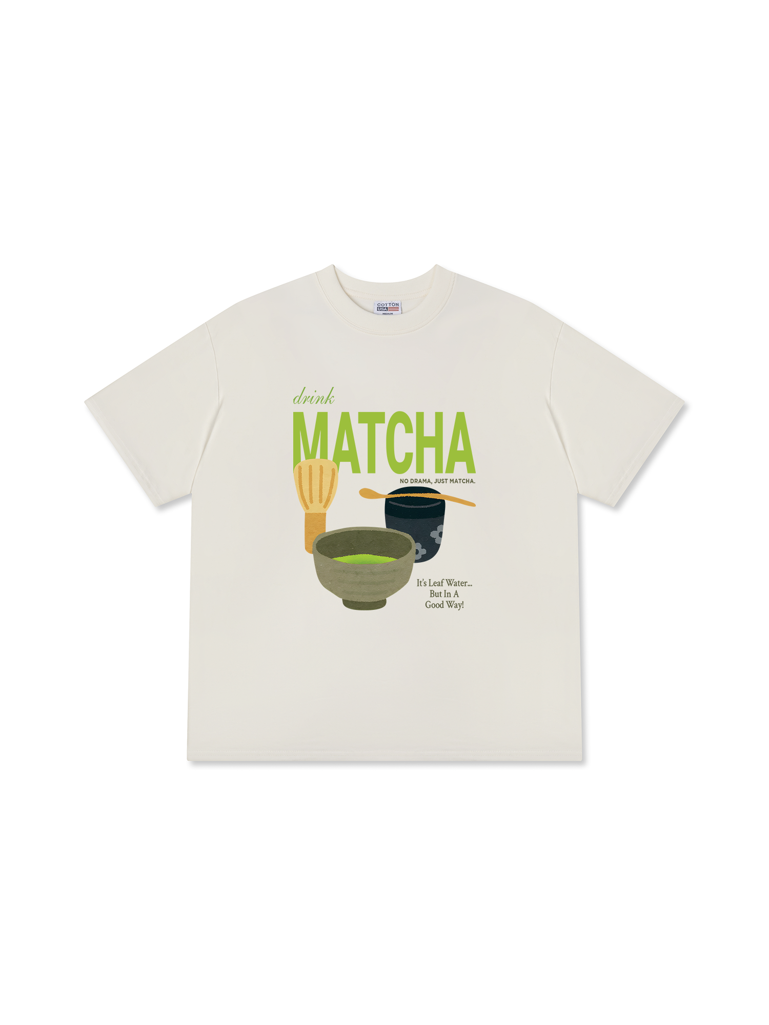 Áo Thun Relaxed Fit Daily Cup Drink Matcha