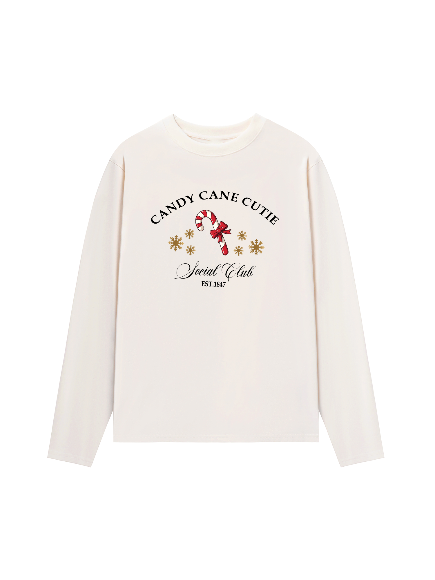 Áo Thun Dài Tay Candy Cane Cutie