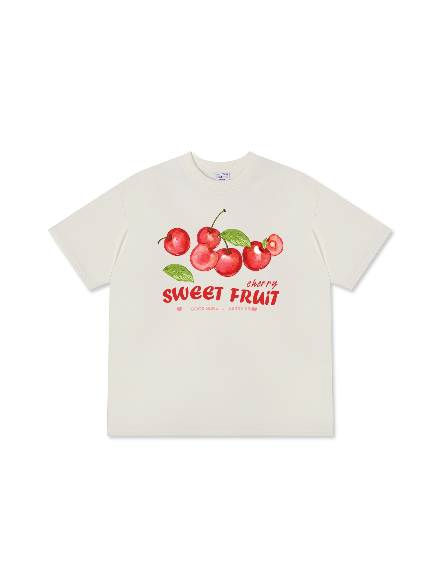 Áo Thun Relaxed Fit Tropical Cherry Sweet Fruit