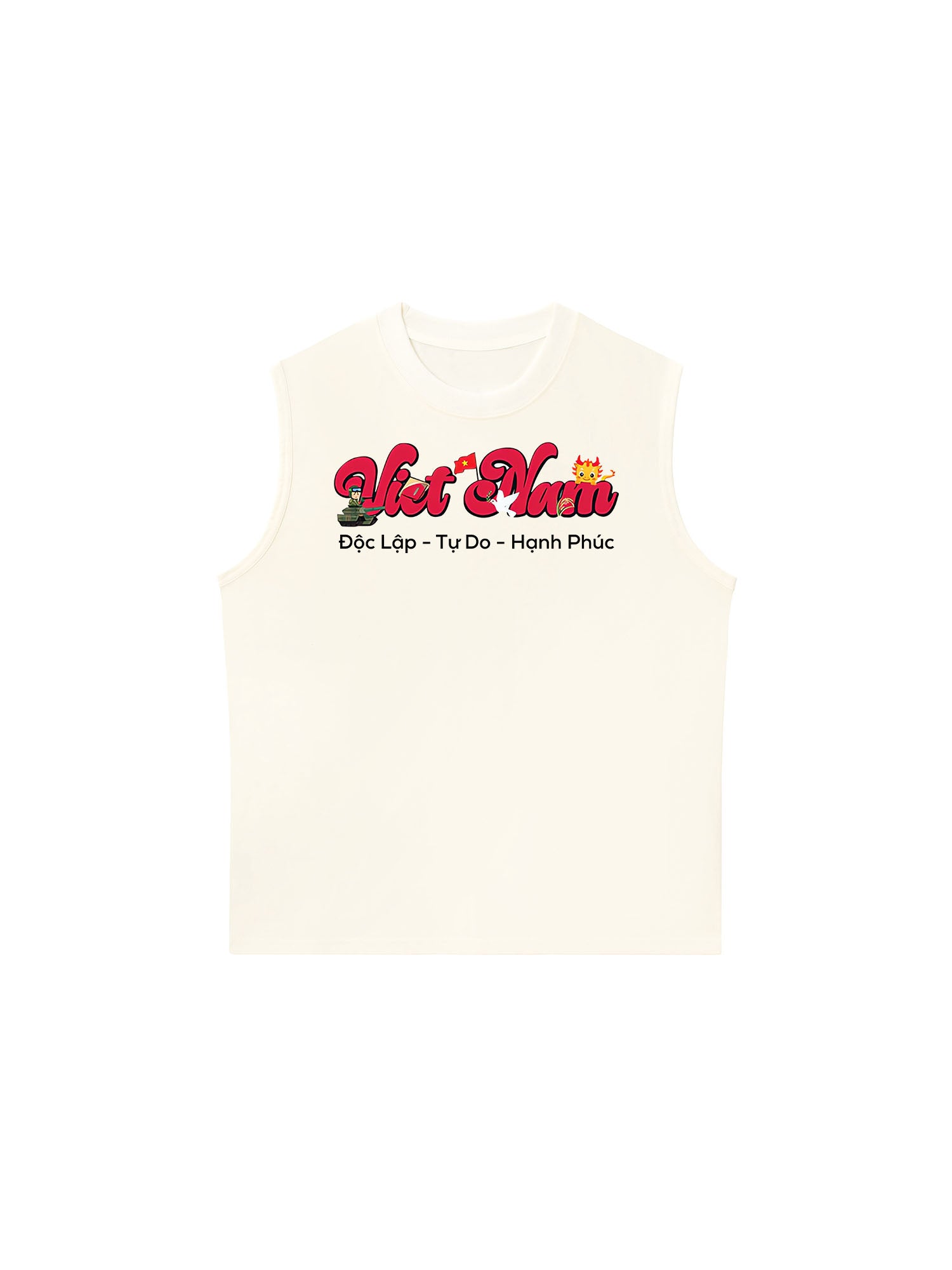 Áo Ba Lỗ Relaxed Fit Việt Nam Tự Do