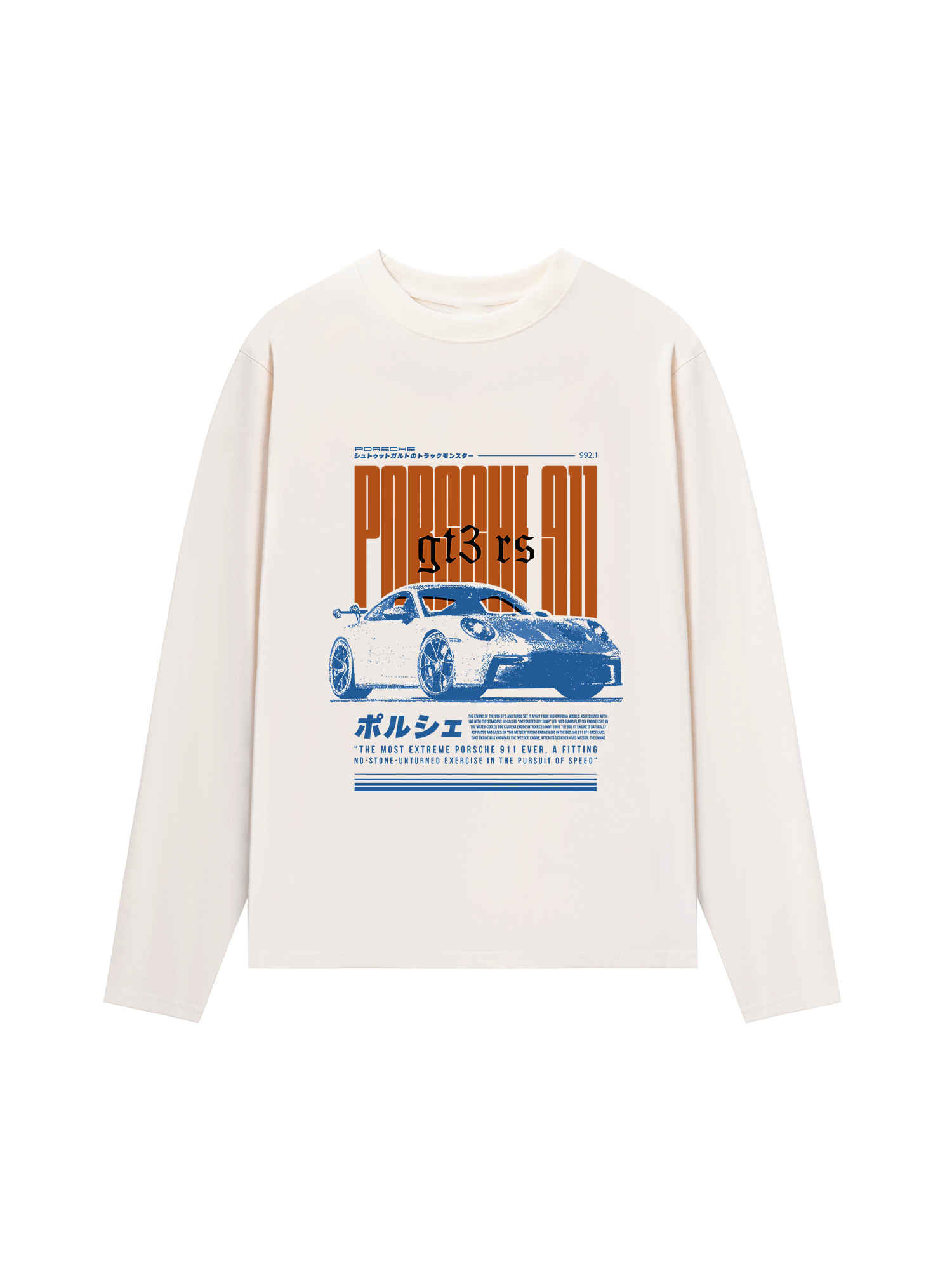 Áo Thun Dài Tay Porsche Japan Vintage GT3 RS