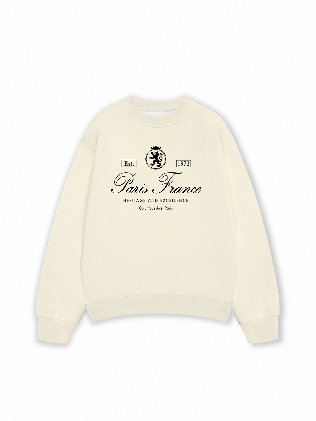 Áo Sweater Nỉ Hai Da Vintage Paris France