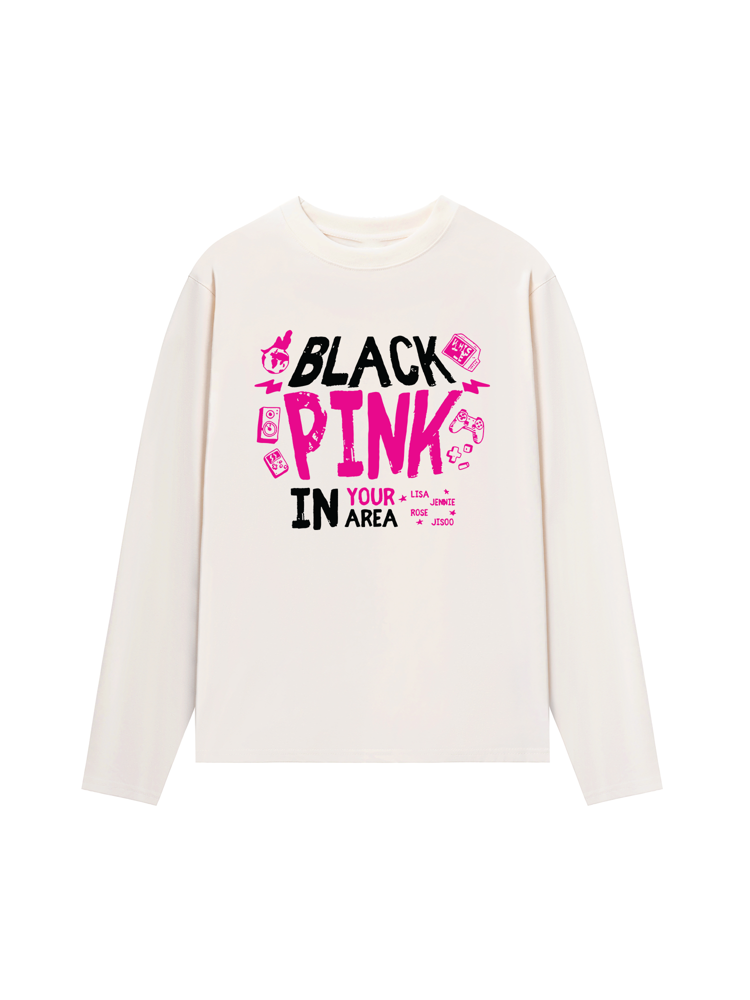 Áo Thun Dài Tay Black Pink In Your Area