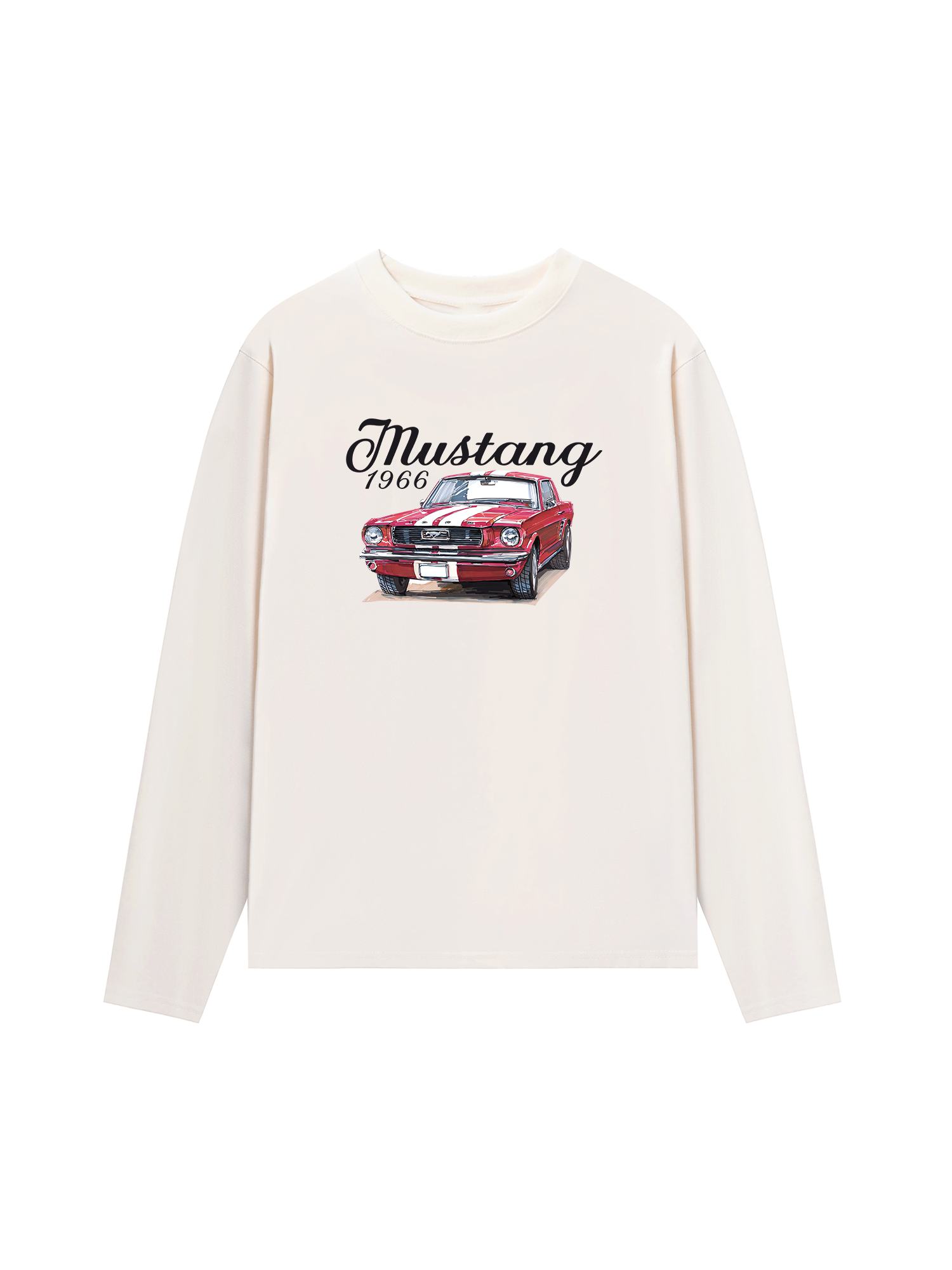 Áo Thun Dài Tay Ford Mustang 1966