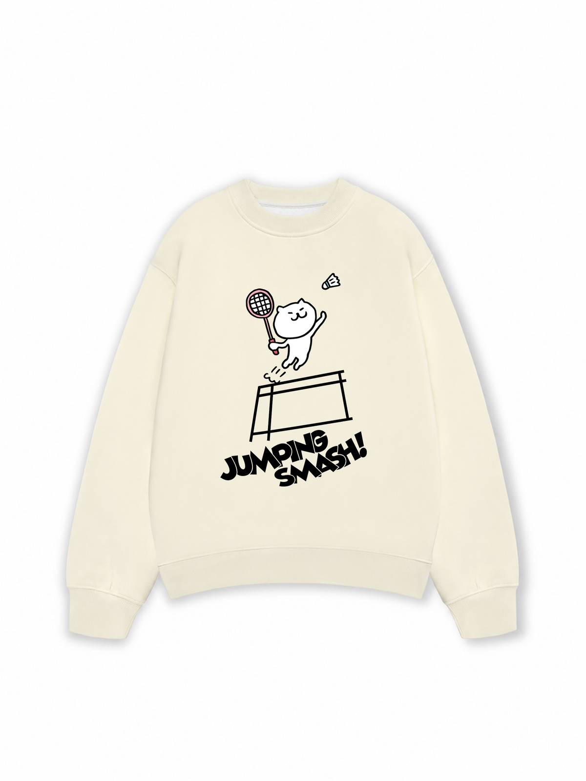 Áo Sweater Nỉ Hai Da Badminton Jumping Smash