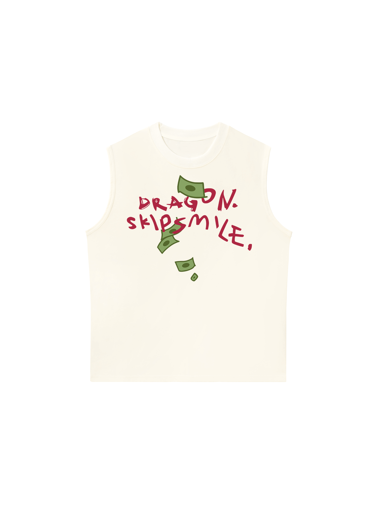 Áo Ba Lỗ Relaxed Fit Money Dragon Skip Smile