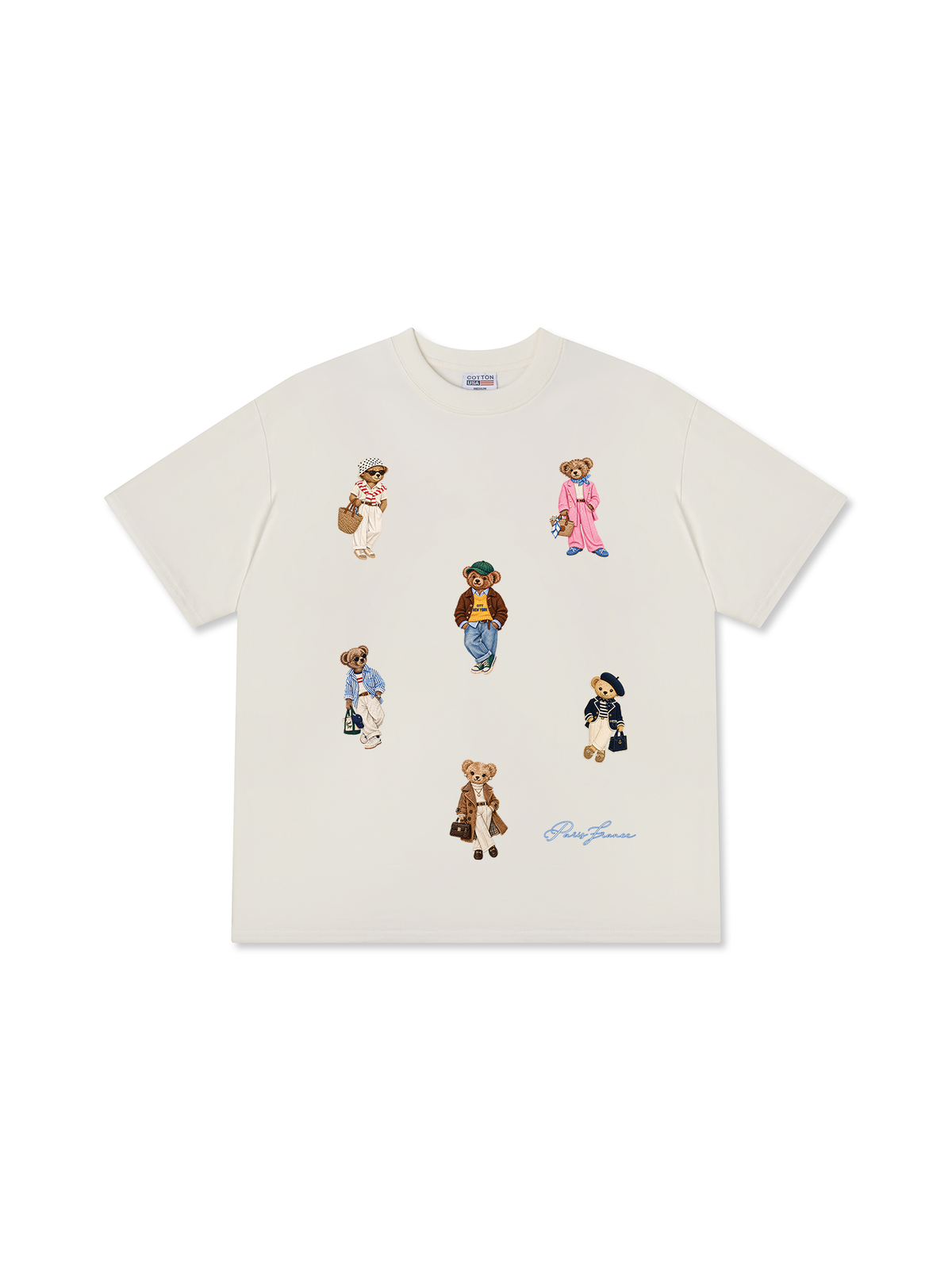 Áo Thun Relaxed Fit Vintage Bear Town