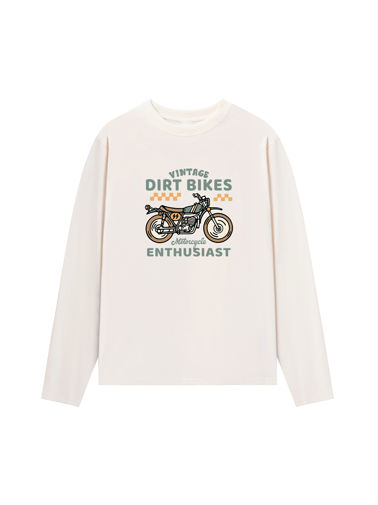 Áo Thun Dài Tay Vintage Dirt Bike