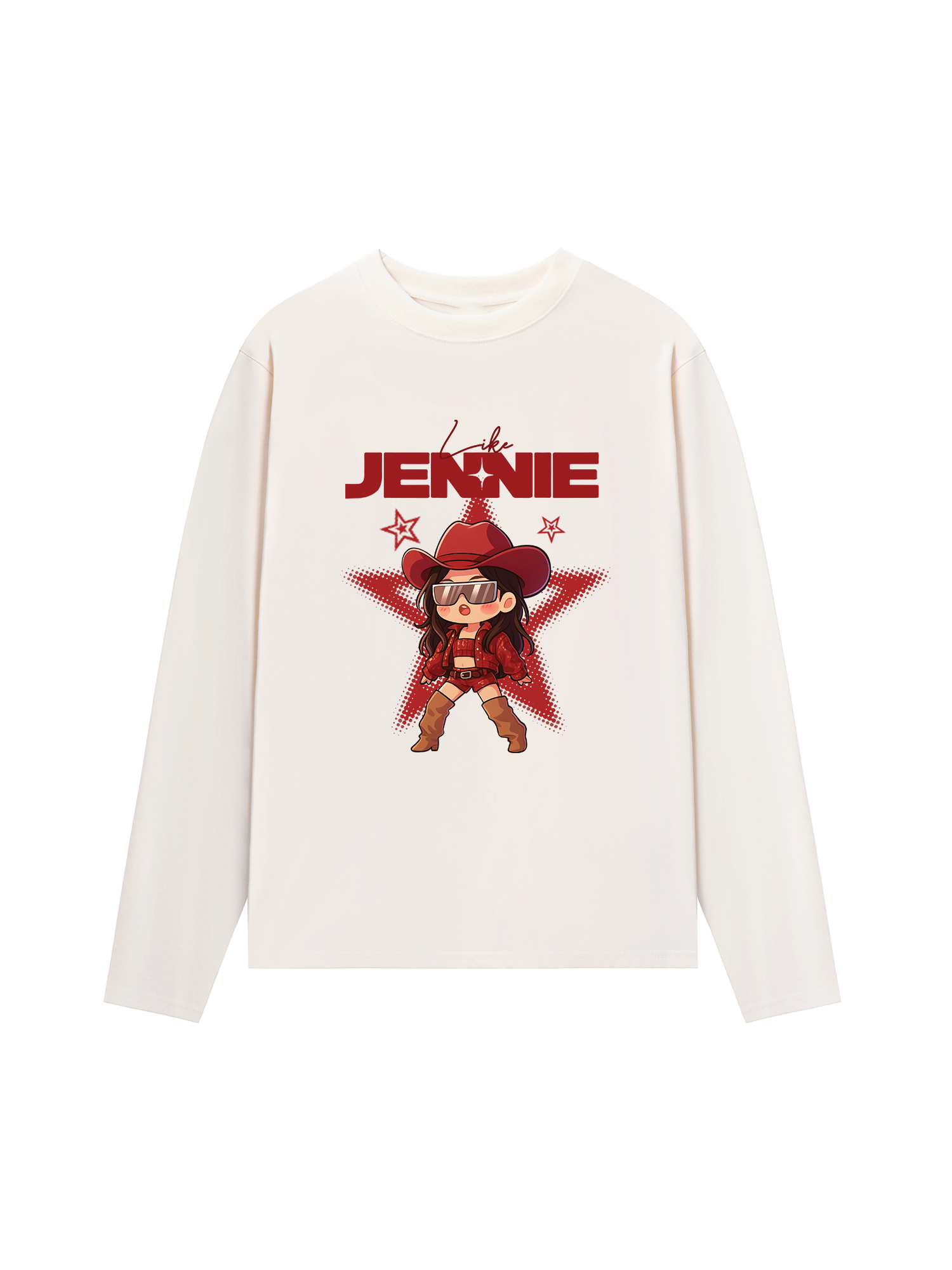 Áo Thun Dài Tay Black Pink Like Jenie