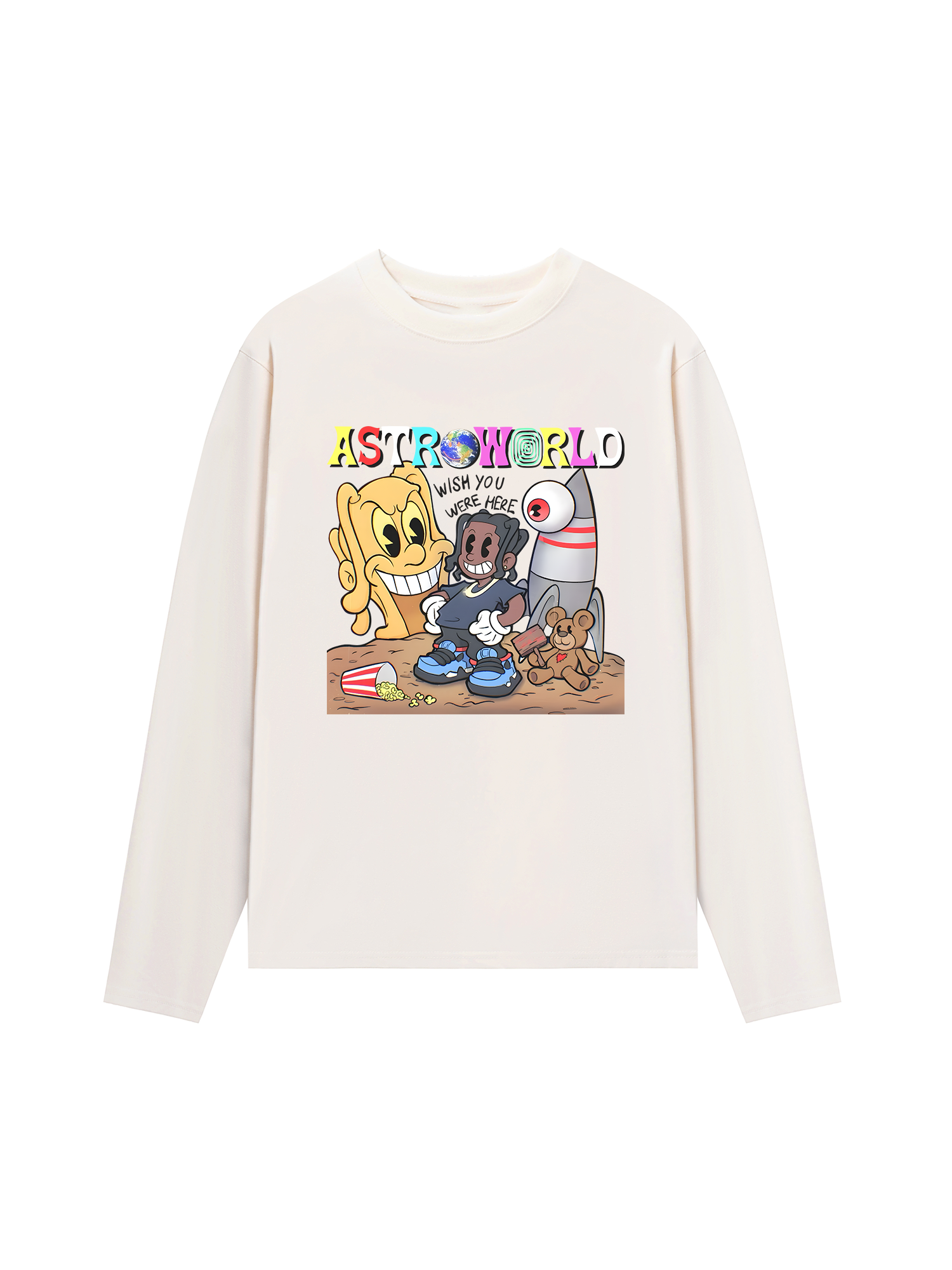 Áo Thun Dài Tay Astroworld Travis