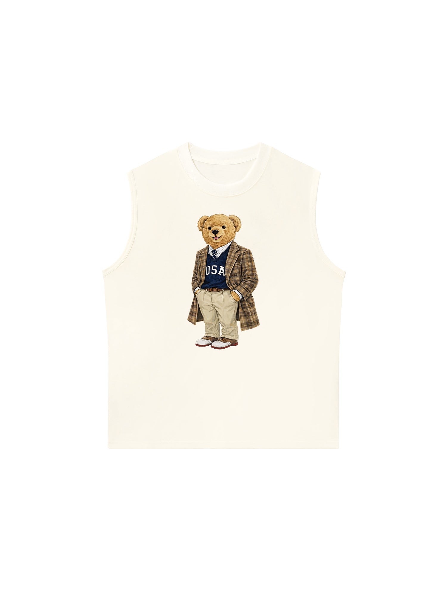 Áo Ba Lỗ Relaxed Fit Bear One