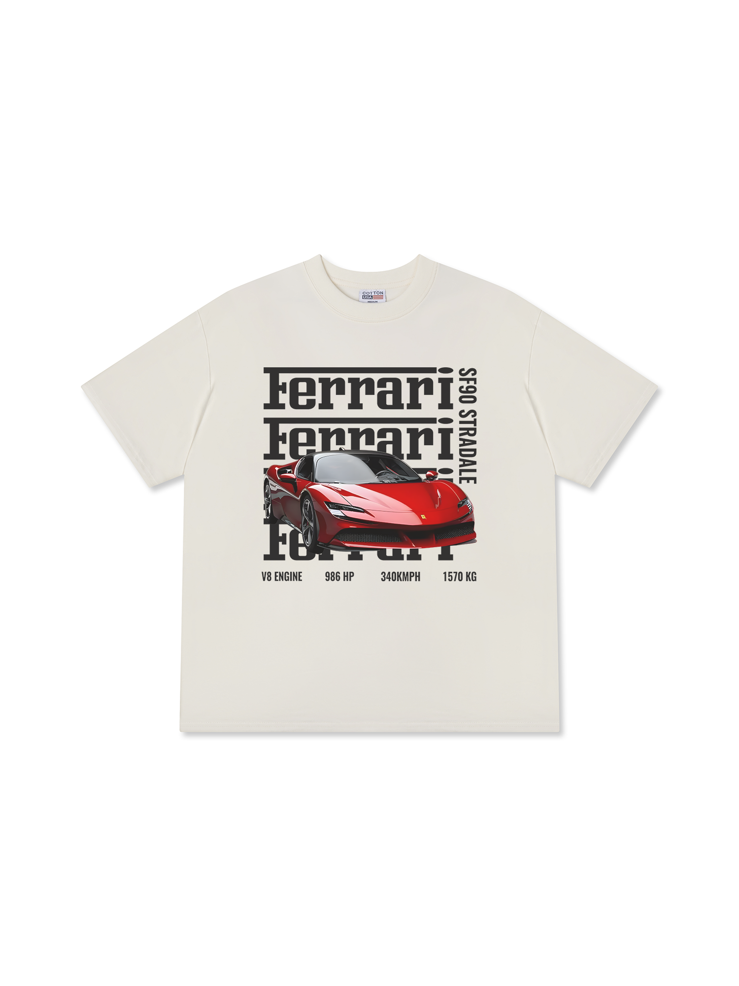 Áo Thun Relaxed Fit Ferrari SF90 Stradale