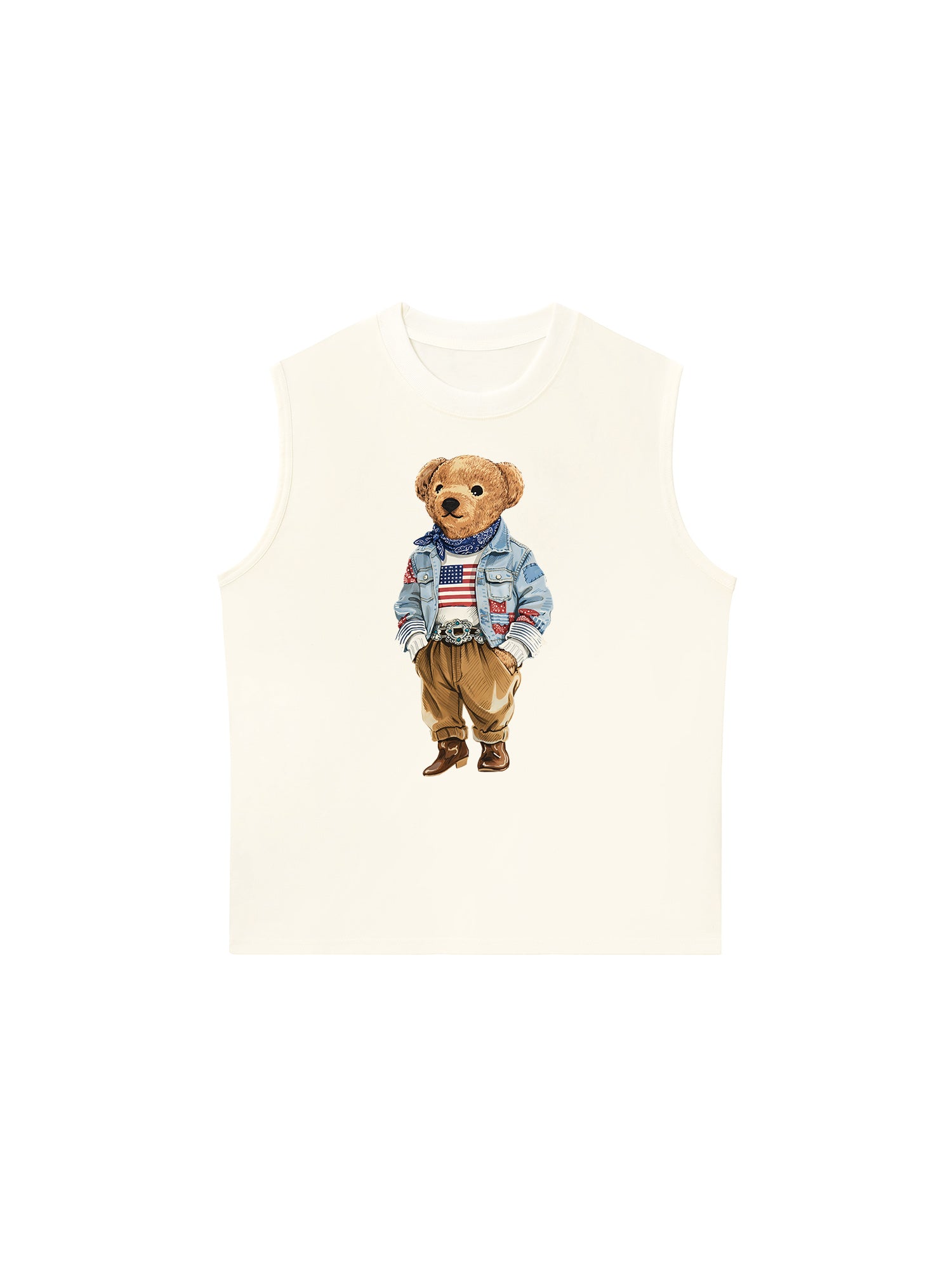 Áo Ba Lỗ Relaxed Fit Cowboy Bear