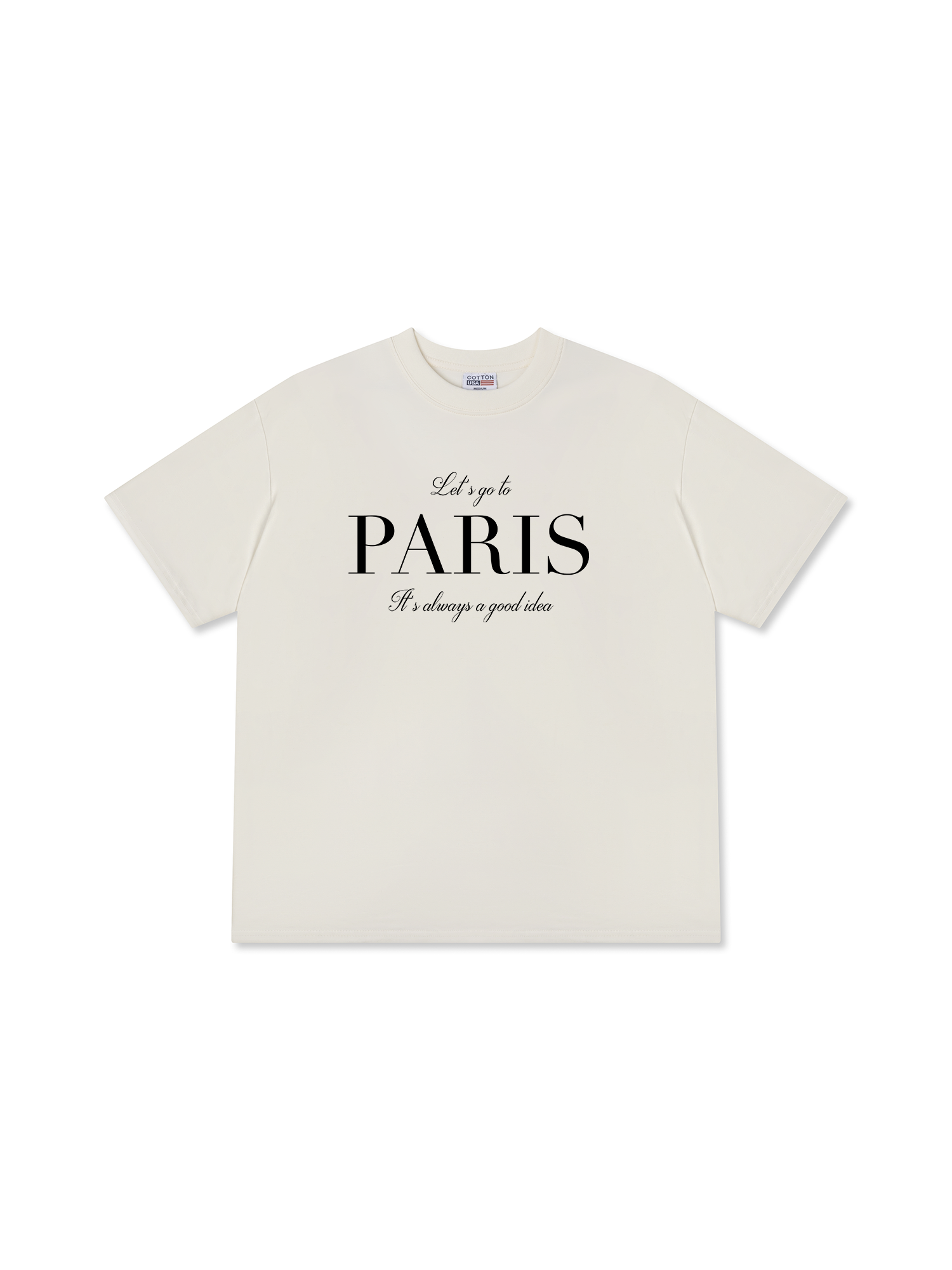 Áo Thun Relaxed Fit City Let's go to Paris