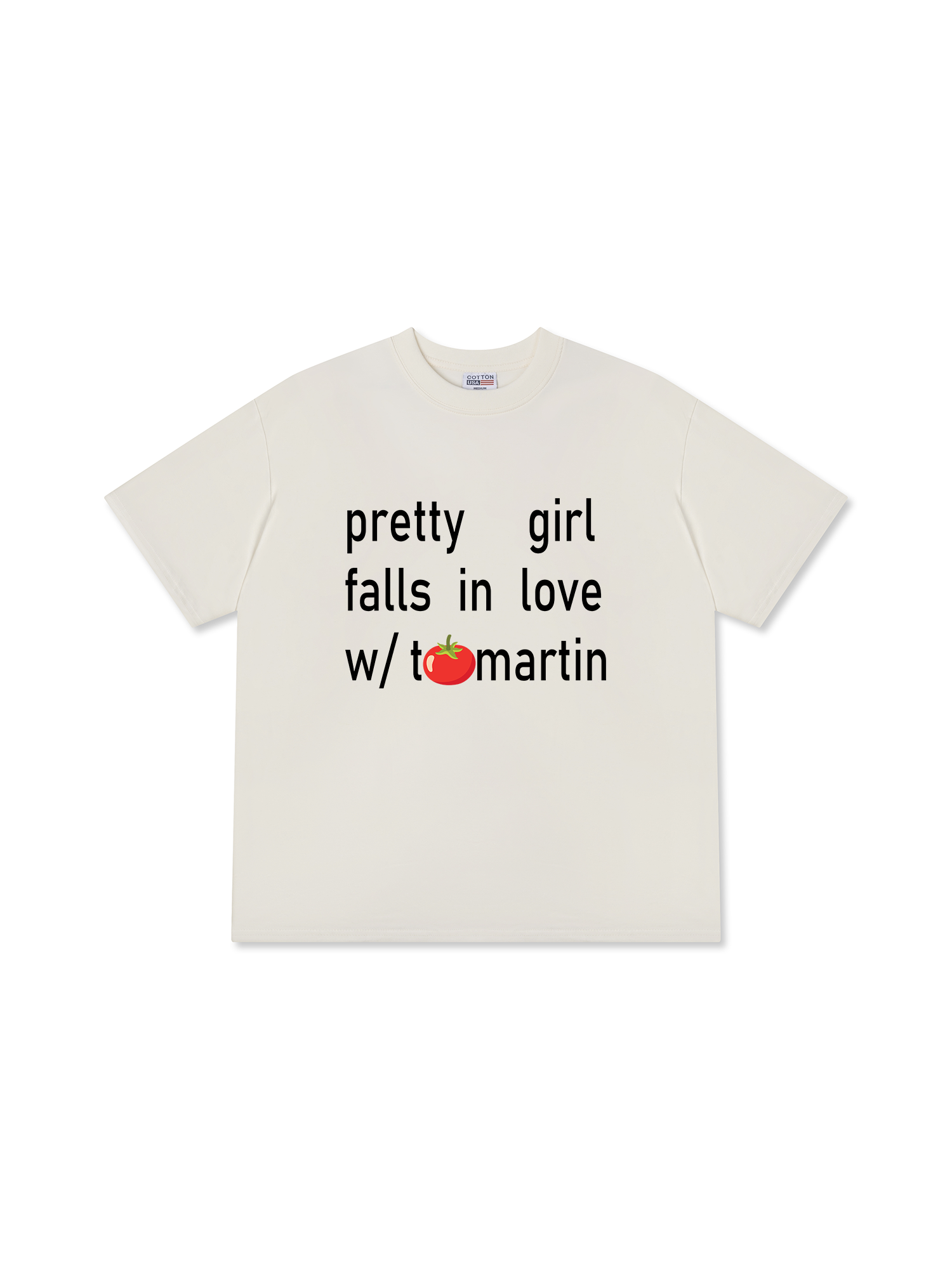 Áo Thun Relaxed Fit Idols Pretty Girl Falls In Love With Tomato Martin
