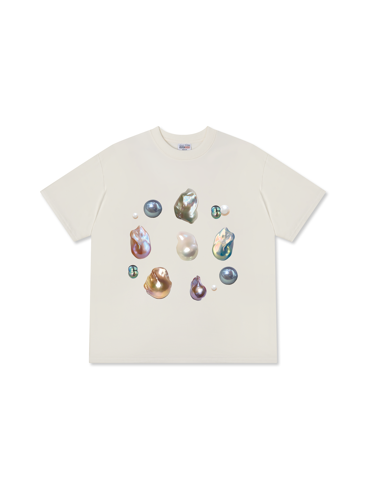 Áo Thun Relaxed Fit Bling Pearl