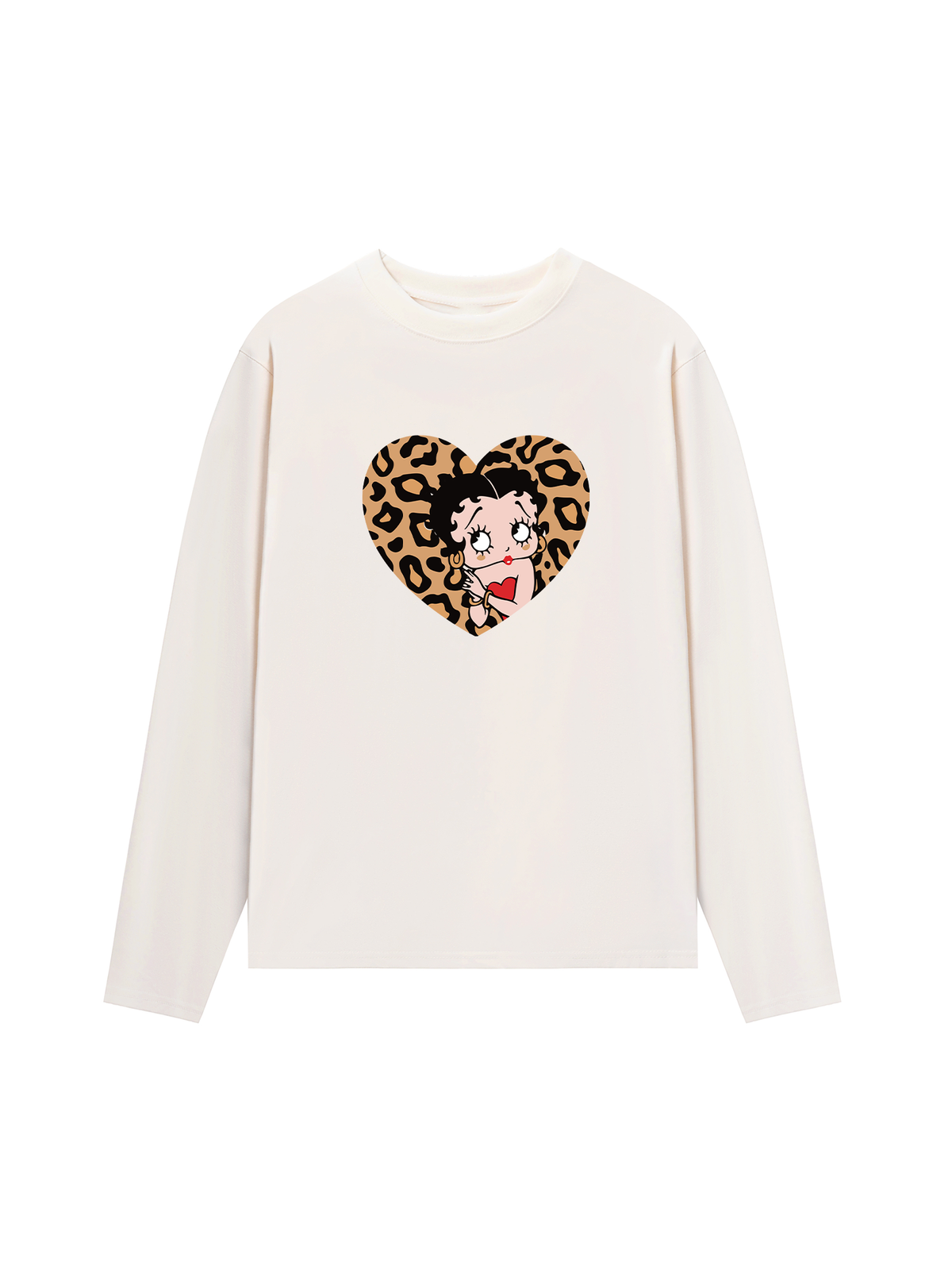 Áo Thun Dài Tay Urban Leopard Betty Cheetah Heart