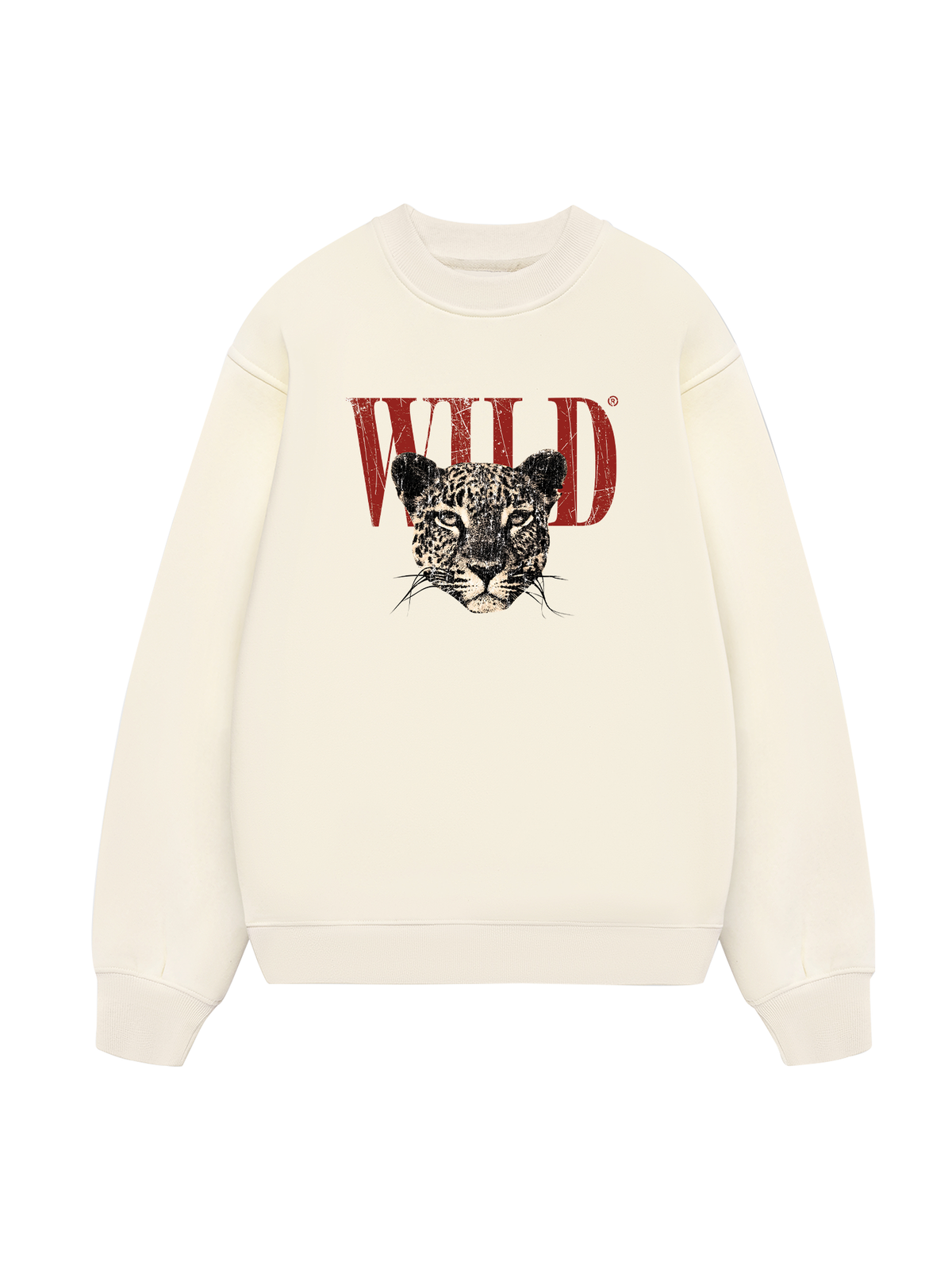 Sweater Urban Leopard Crimson Wild