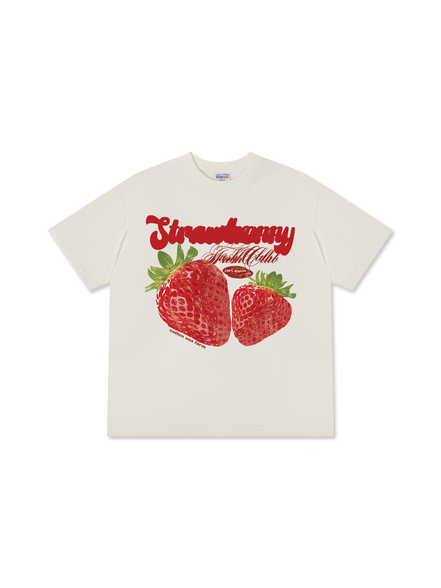 Áo Thun Relaxed Fit Tropical Strawberry Fresh Club